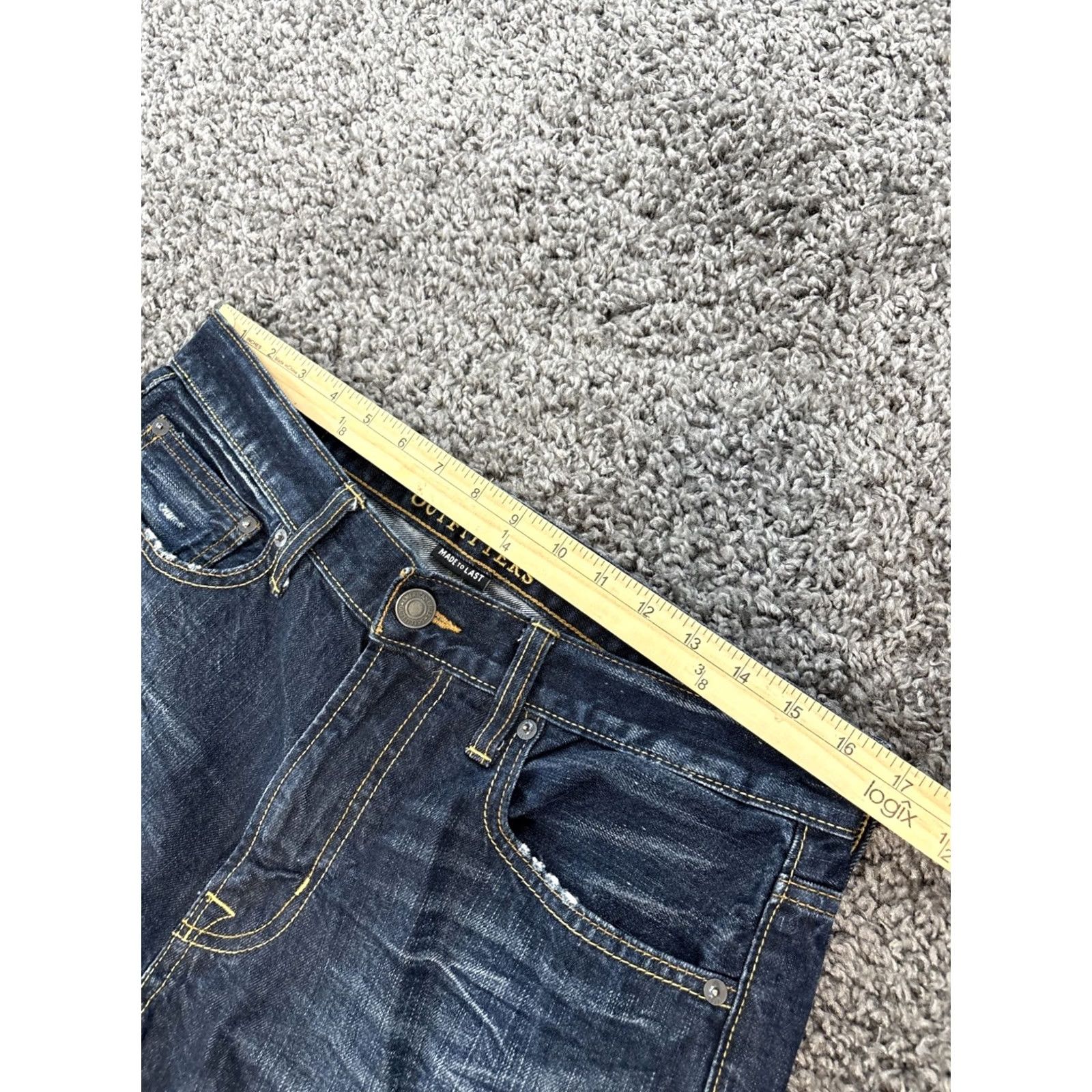 American Eagle Outfitters VINTAGE American Eagle Jeans Men 32x30 Relaxed Straight Dark Wash Blue Distressed? No, Distressed: No Size US 32 / EU 48 - 4 Thumbnail