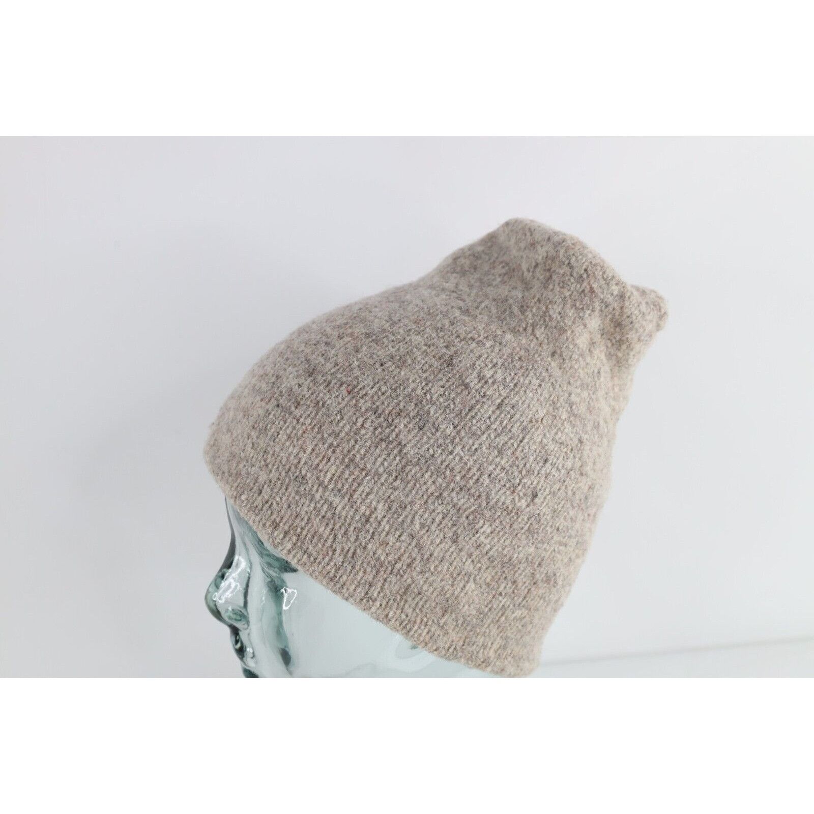Vintage Vintage 90s Streetwear Blank Wool Blend Knit Winter Beanie Size ONE SIZE - 2 Thumbnail