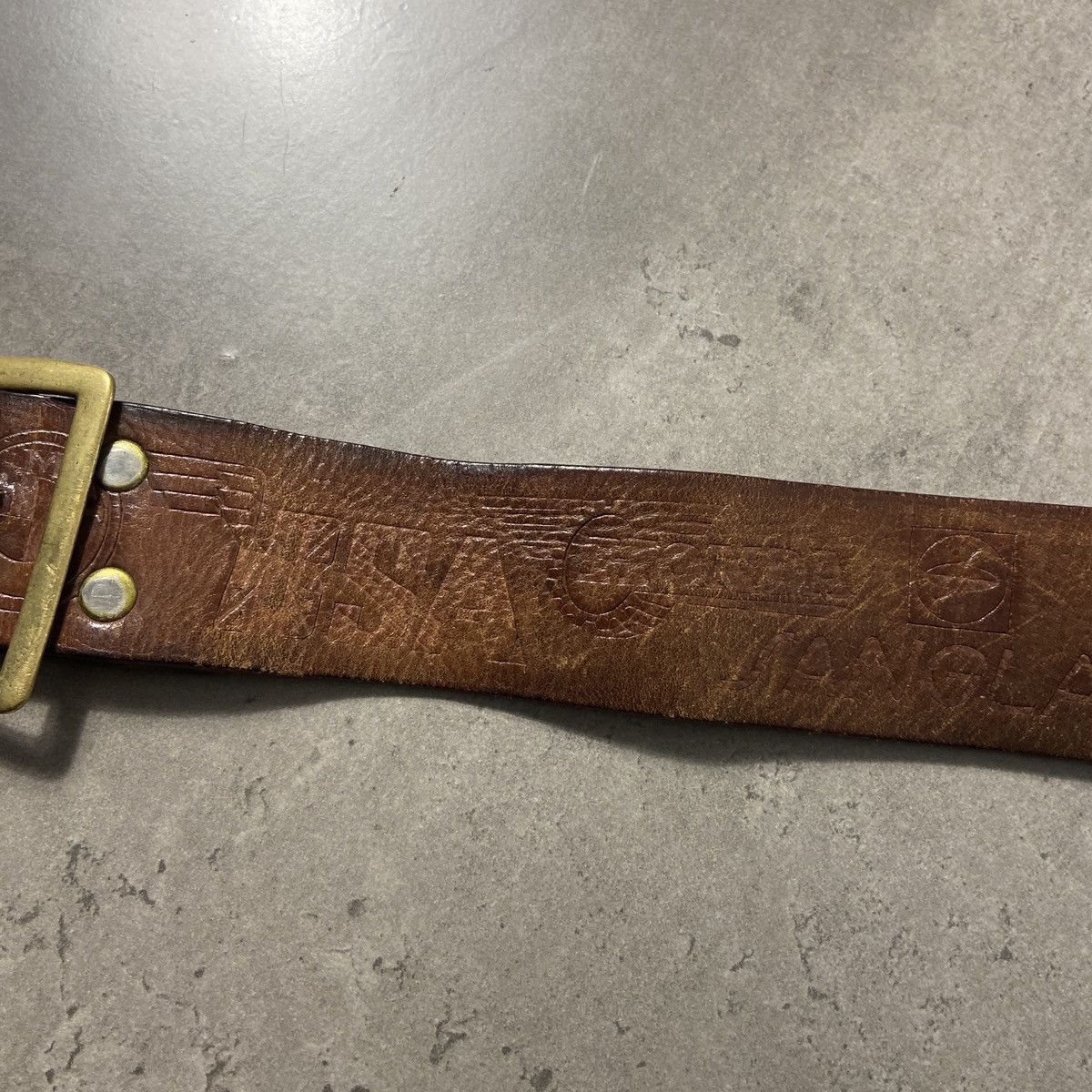 Genuine Leather Vintage Genuine Leather Racing belt Size ONE SIZE - 4 Thumbnail