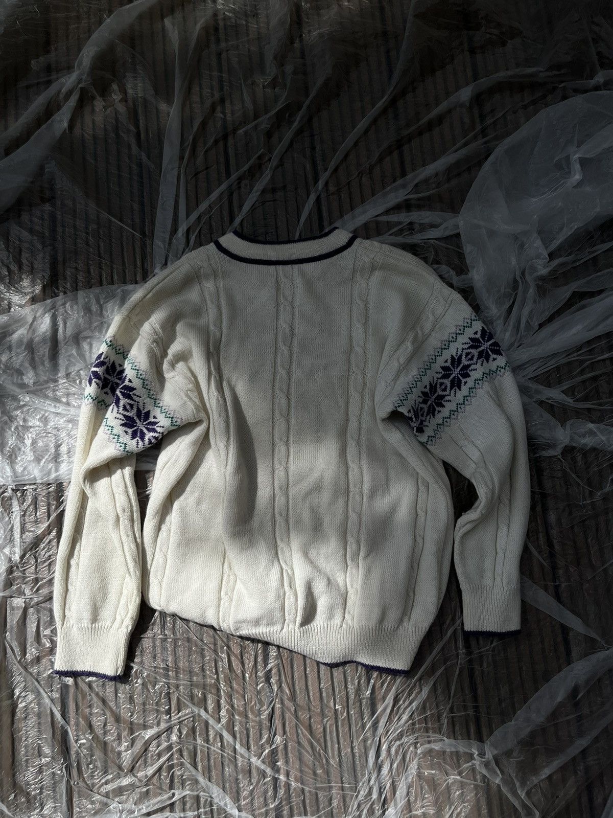 Vintage Scapardino Embroidered Knit Sweater late 1990s – early 2000s Size US L / EU 52-54 / 3 - 4 Thumbnail