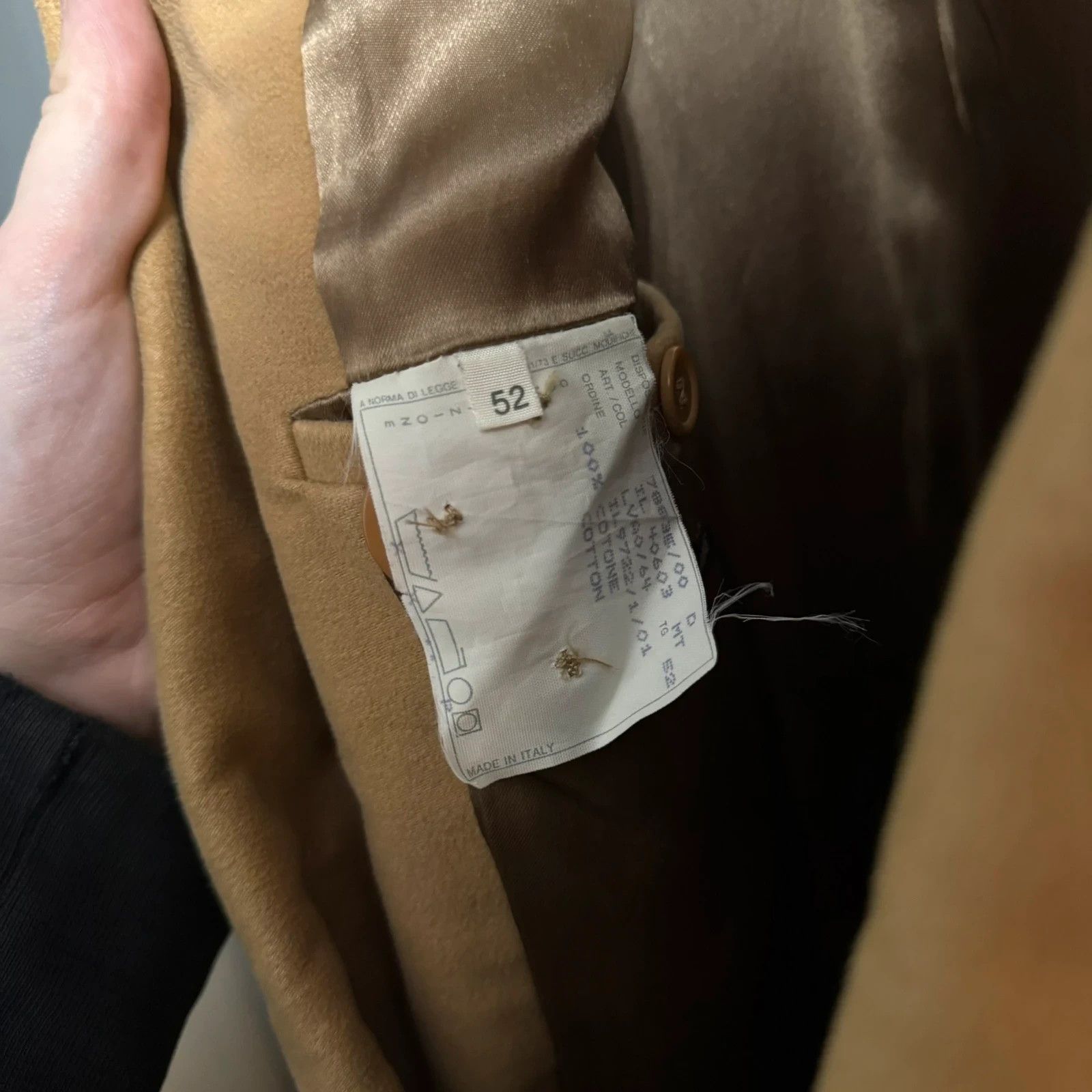 Helmut Lang 90s Helmut Lang heavy moleskin cotton chesterfield coat Size US XL / EU 56 / 4 - 7 Thumbnail