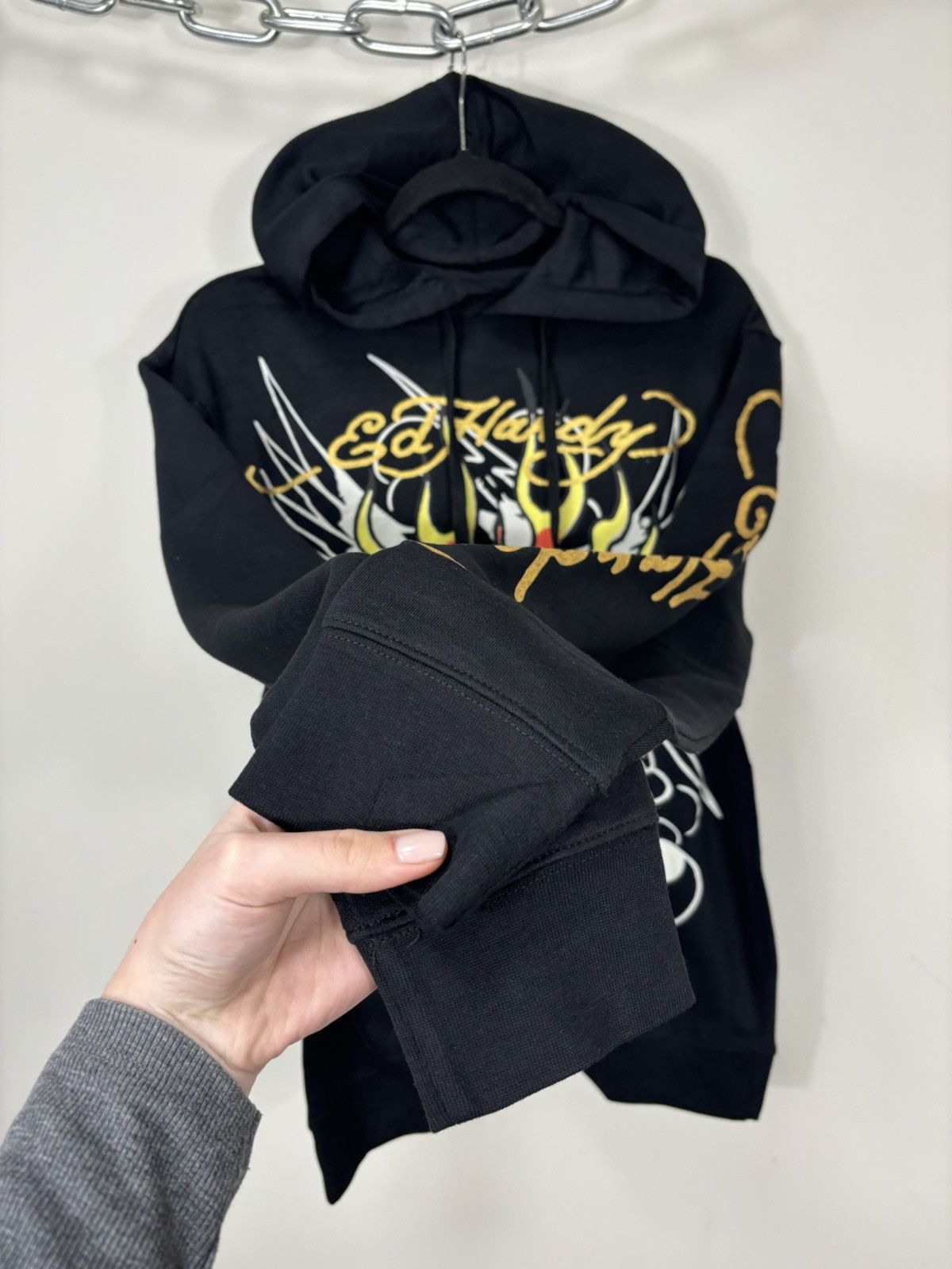 Ed Hardy Ed Hardy Tattoo Skull Black Big Logo NEW Y2K Hype Hoodie Size US S / EU 44-46 / 1 - 9 Thumbnail