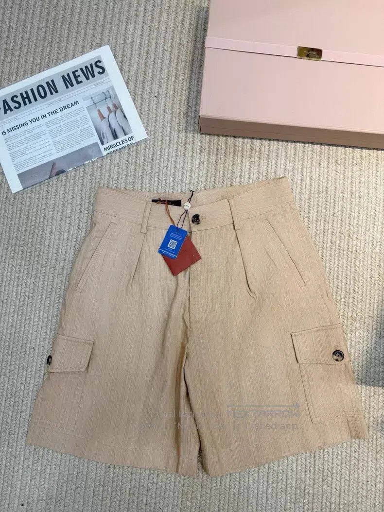 Loro Piana Loro Piana Ginseng Light Yellow Solid Zip Pocket Casual Sh Size 27" / US 4 / IT 40 - 1 Thumbnail