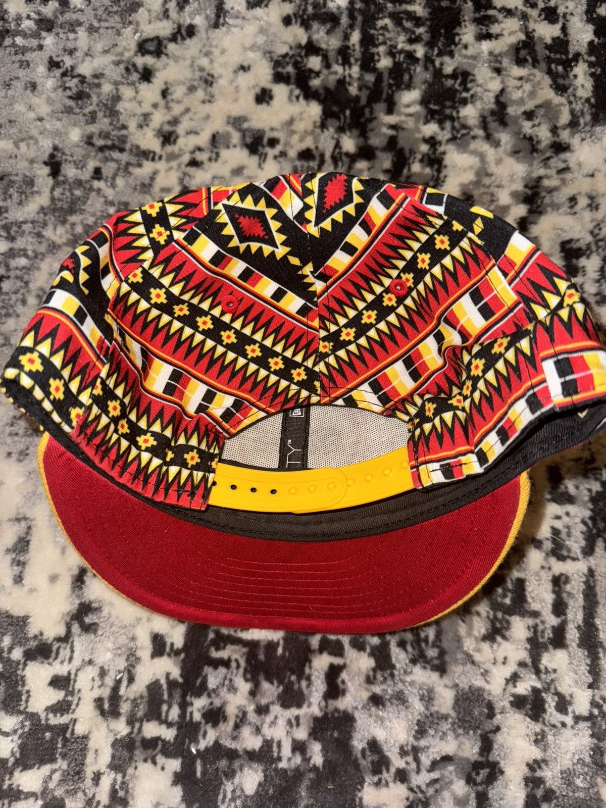 New Era New Era Houston Rockets Southwest Pattern Snapback Hat Size ONE SIZE - 7 Thumbnail