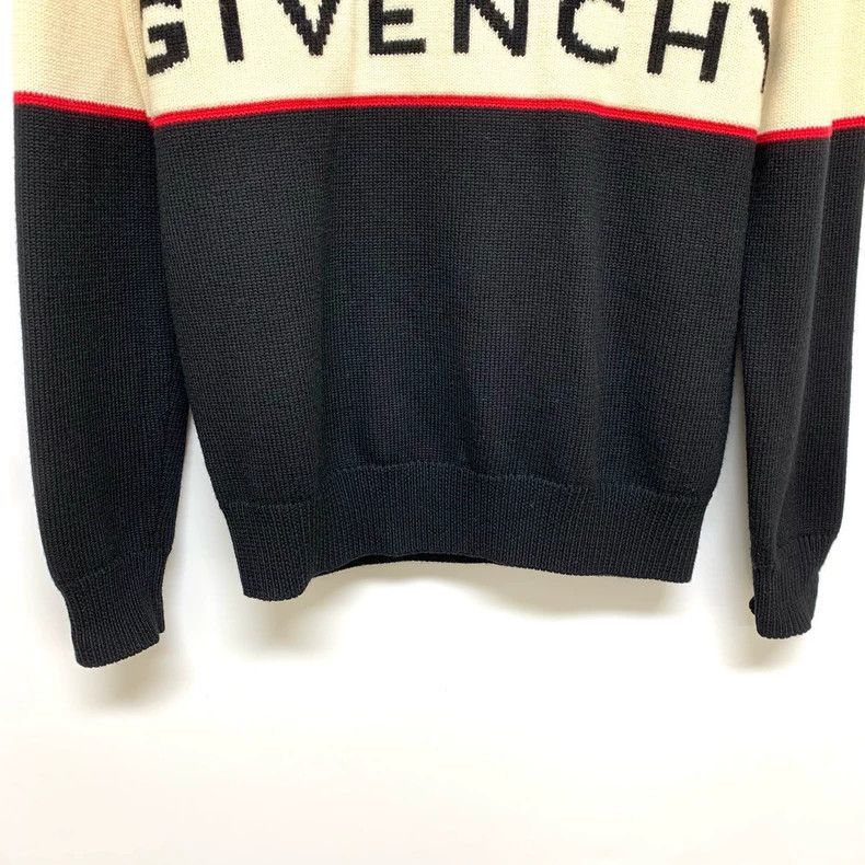 Givenchy Givenchy Black Color Blocked Knit Sweater M Size 100% Pure Size US M / EU 48-50 / 2 - 4 Thumbnail