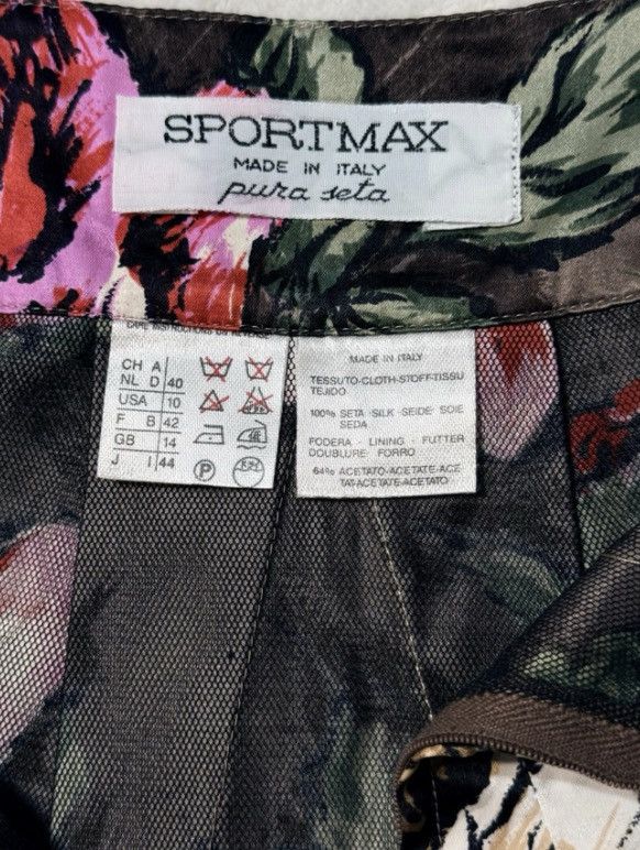 Sportmax VTG Sportmax Silk Floral Tulip Pencil Skirt IT 44 / US 10 Size 32" / US 10 / IT 46 - 5 Thumbnail