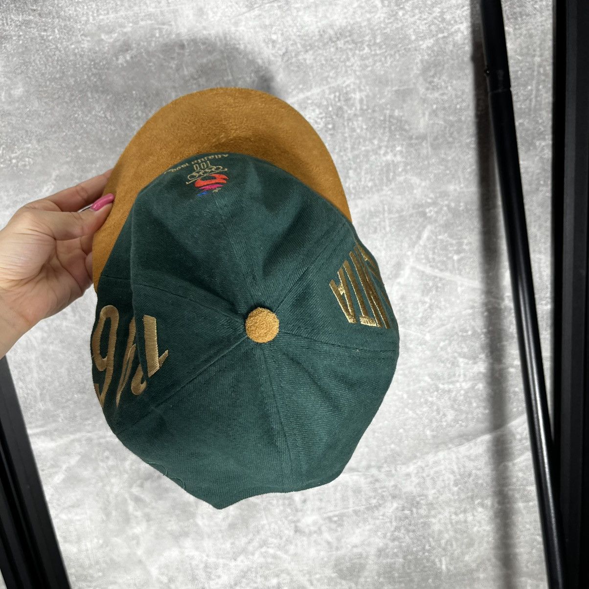 USA Olympics Vintage Atlanta 1996 Olympics Games Green Cap McDonalds Y2K Size ONE SIZE - 7 Thumbnail