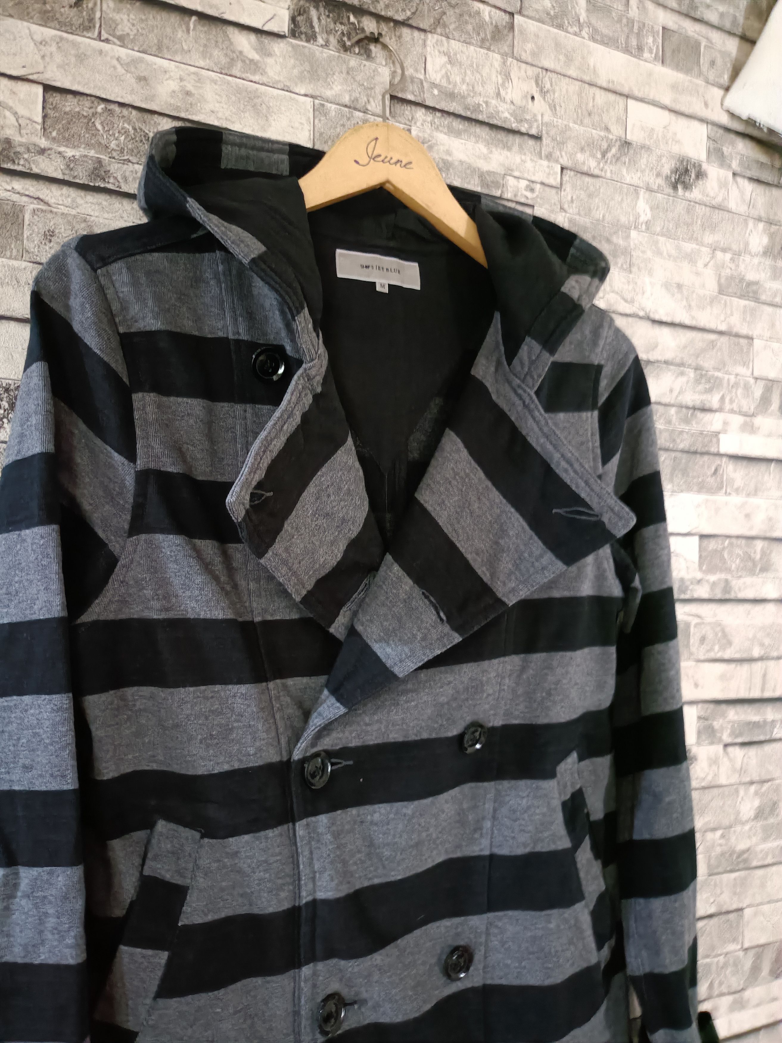 Ships Jet Blue Ships jet blue double breast unisex ramones style jacket Size US M / EU 48-50 / 2 - 5 Thumbnail
