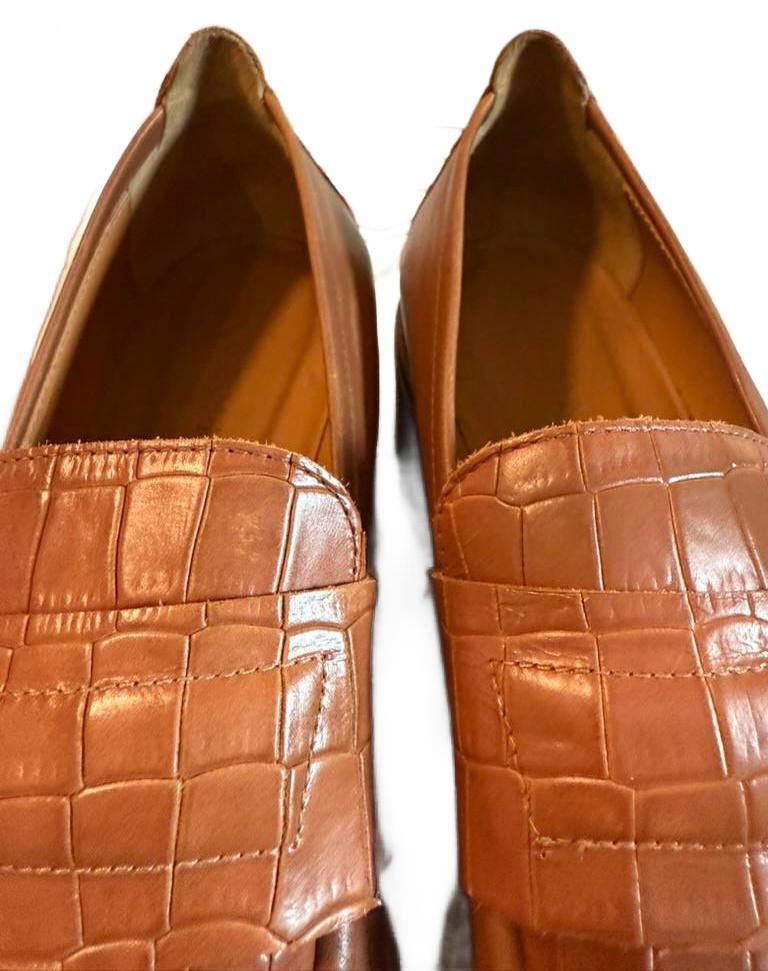 M.Gemi NWOT The Elsa Croco Printed Loafers-Size 40.5 / 9.5 Size US 9.5 / IT 39.5 - 10 Thumbnail