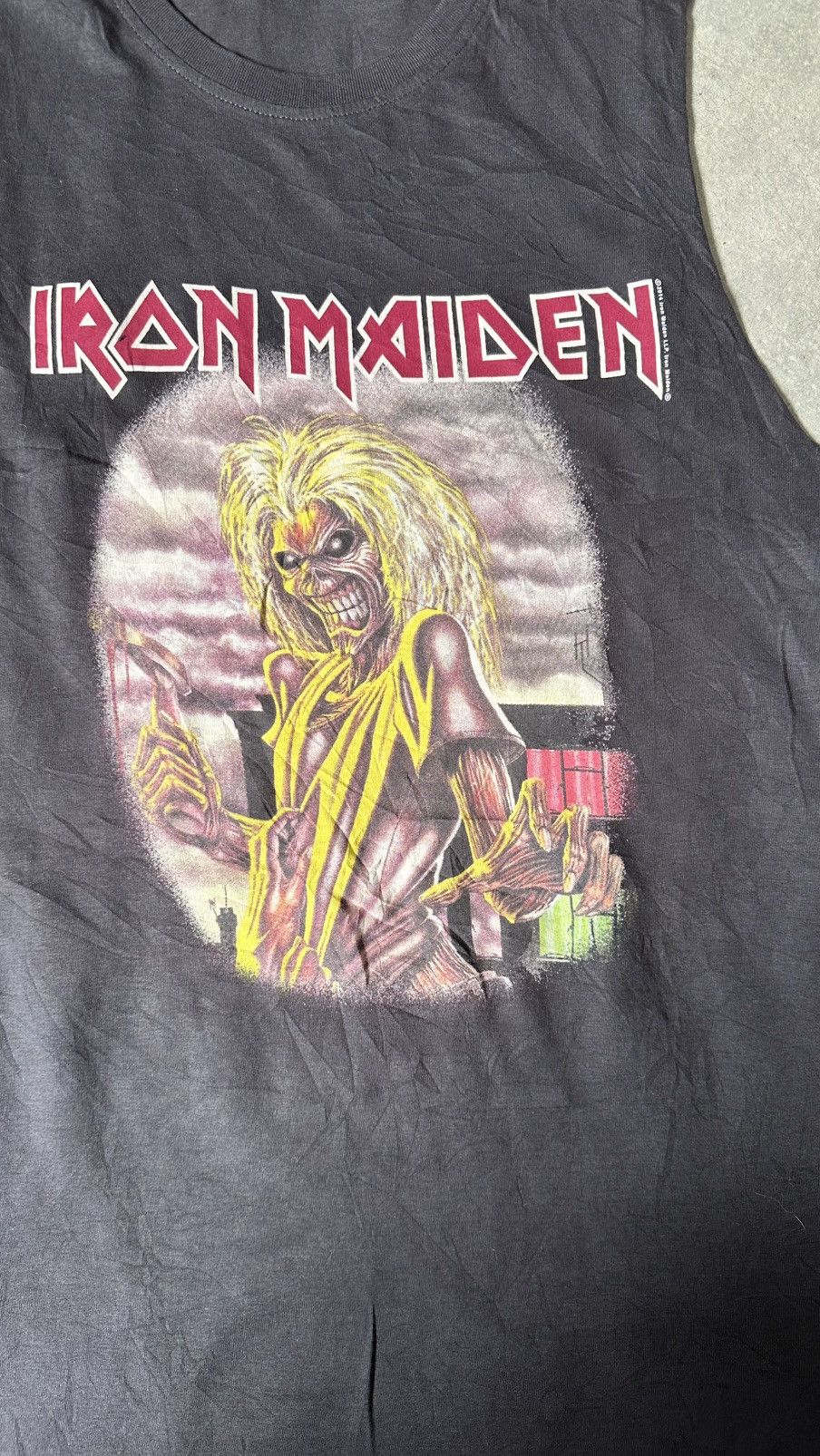 Vintage VINTAGE IRON MAIDEN SLEEVELESS TEE Size US M / EU 48-50 / 2 - 2 Thumbnail