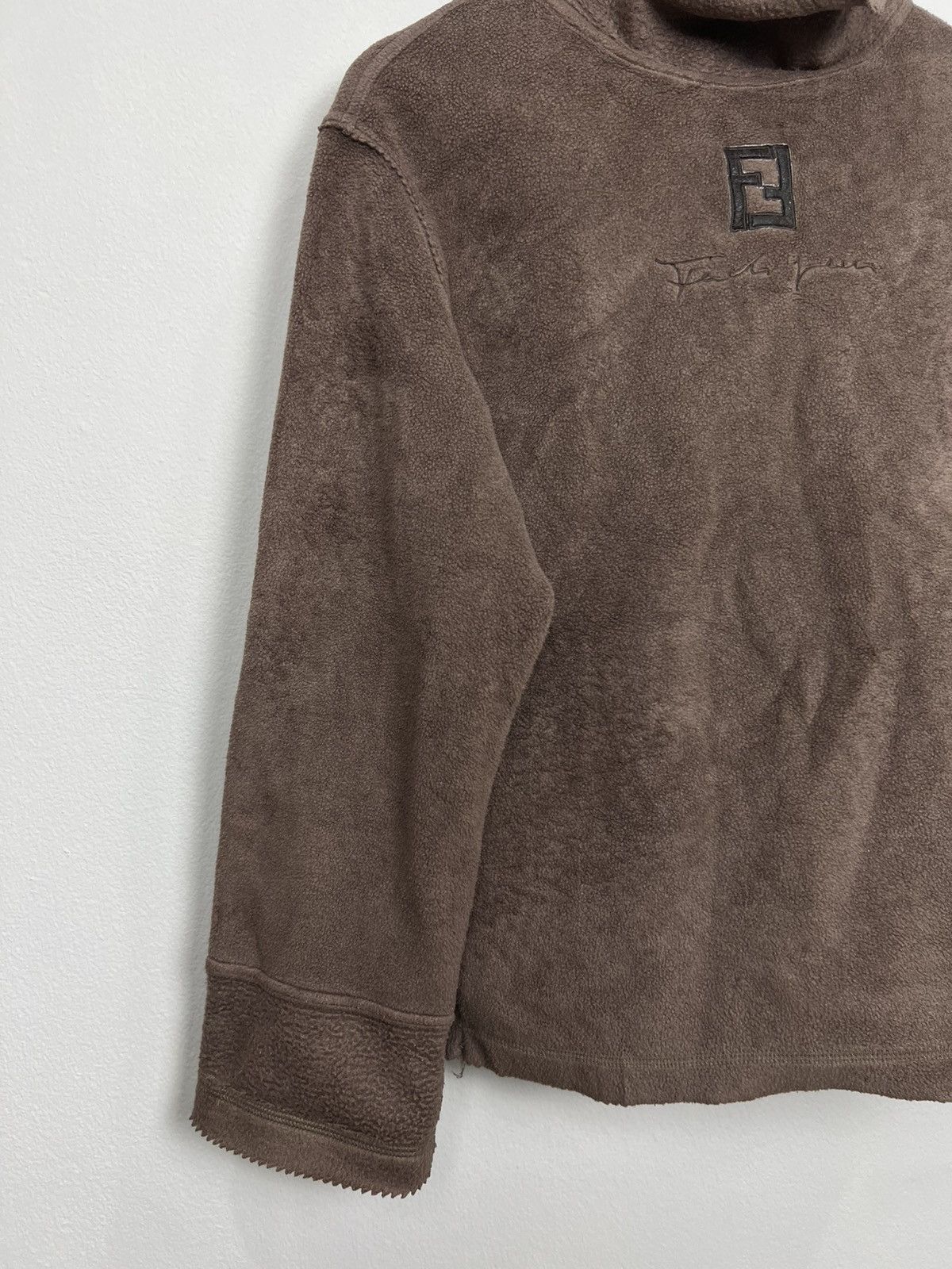 Fendi Vintage Fendi Jeans "Antistress" Fleece Pullover Size US M / EU 48-50 / 2 - 5 Thumbnail