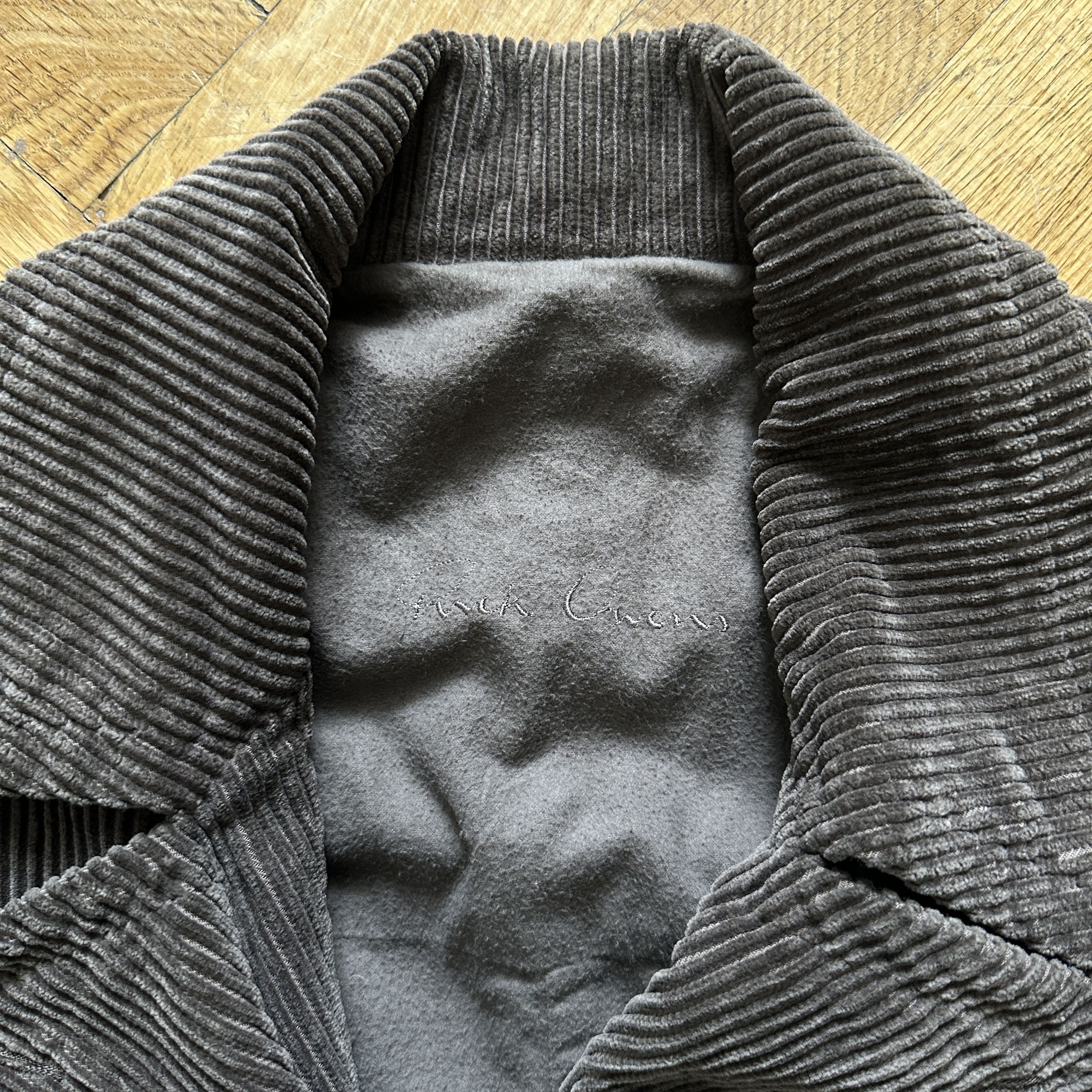 Rick Owens Archival Double Breasted Corduroy Coat Size US XS / EU 42 / 0 - 5 Thumbnail