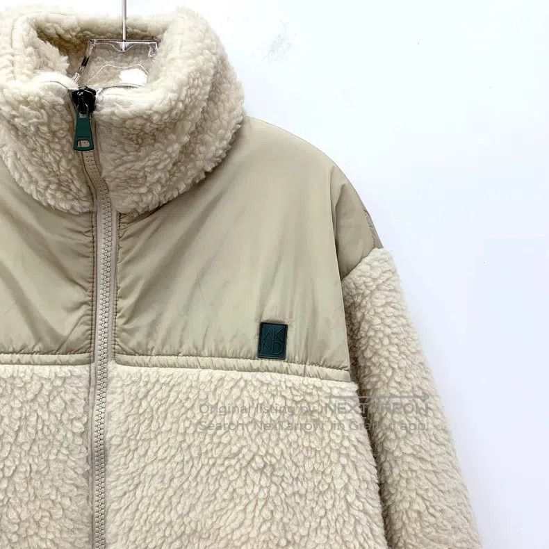 Other Max Mara Oatmeal Teddy Letter Print Stand Collar Zip Long Size S / US 4 / IT 40 - 3 Thumbnail