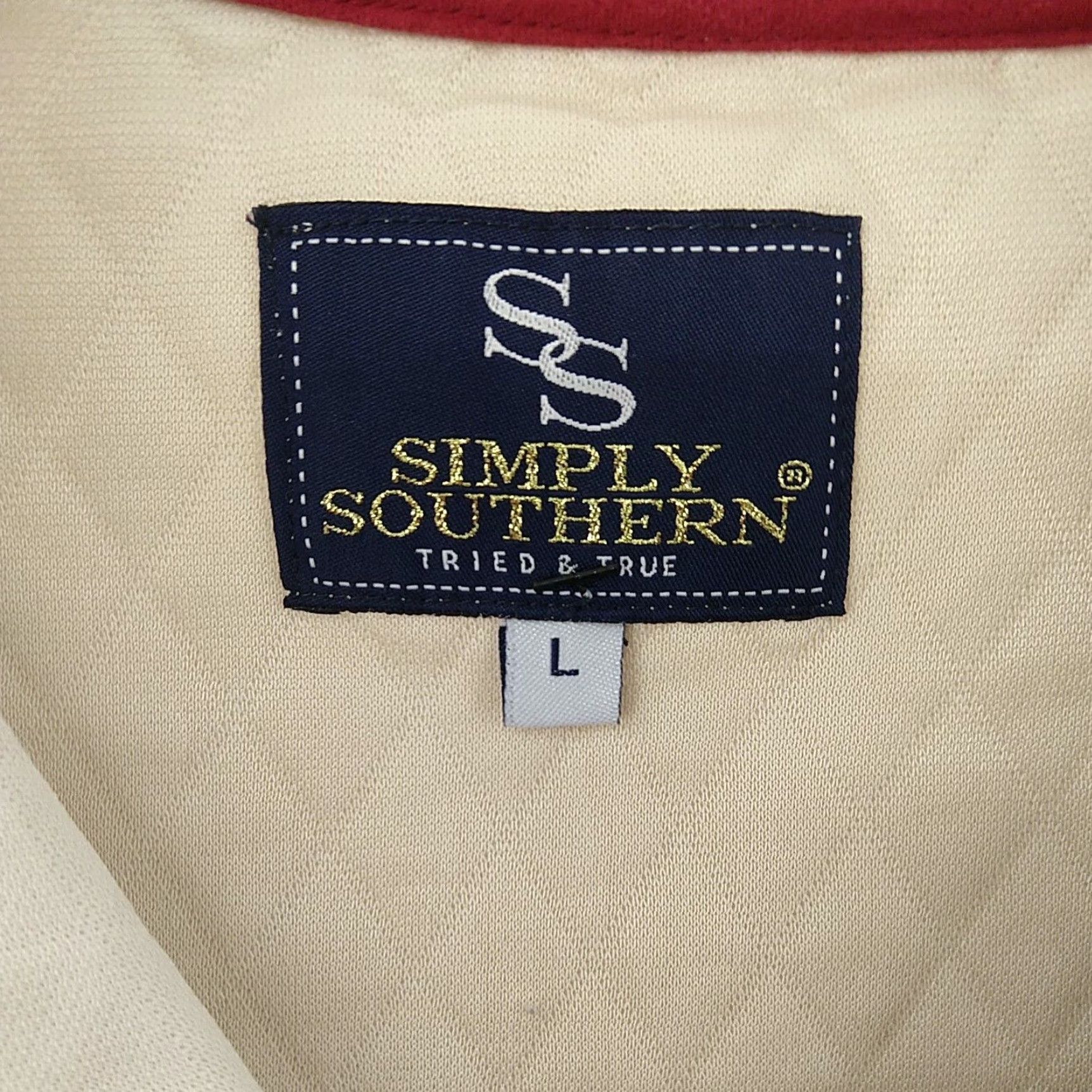 Vintage Simply Southern Quilted 1/4 Snap Jacket Pullover Women's Large Shirt Adult Large Beige Quilted 1/4 Snap Jacket Fall Winter Womens Size L / US 10 / IT 46 - 7 Thumbnail