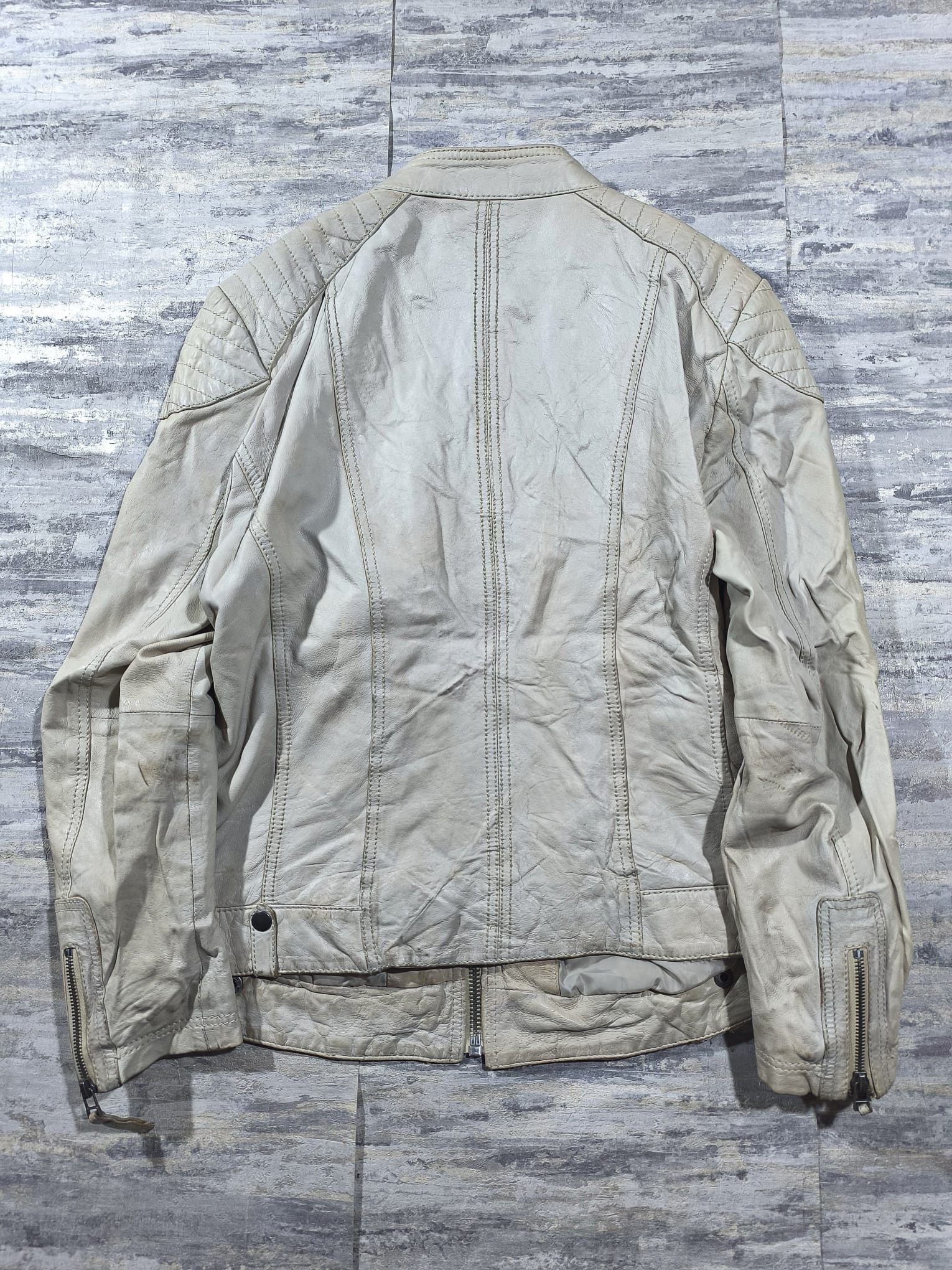 Leather vtg distressed leather moto biker girl jacket avantgarde Size M / US 6-8 / IT 42-44 - 8 Thumbnail