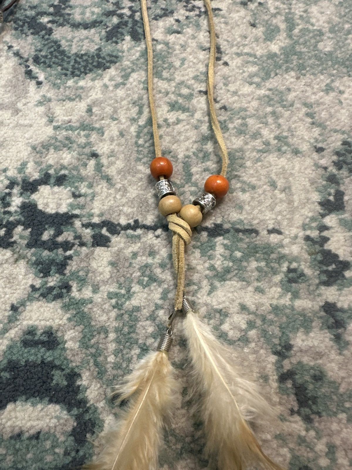 Japanese Brand GOA Style Feather Necklace (2 Pcs) Size ONE SIZE - 5 Thumbnail