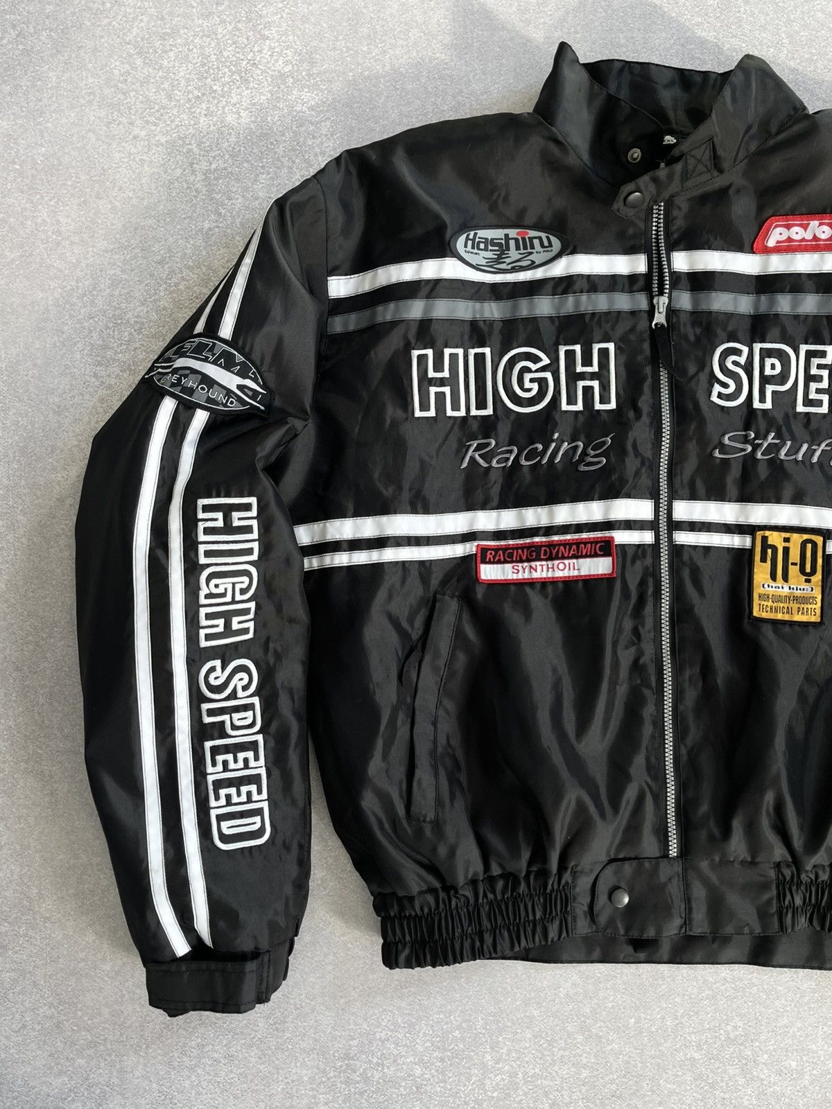Vintage Vintage Polo High Speed Racing Multi Logo Moto Jacket Size US XXL / EU 58 / 5 - 3 Thumbnail