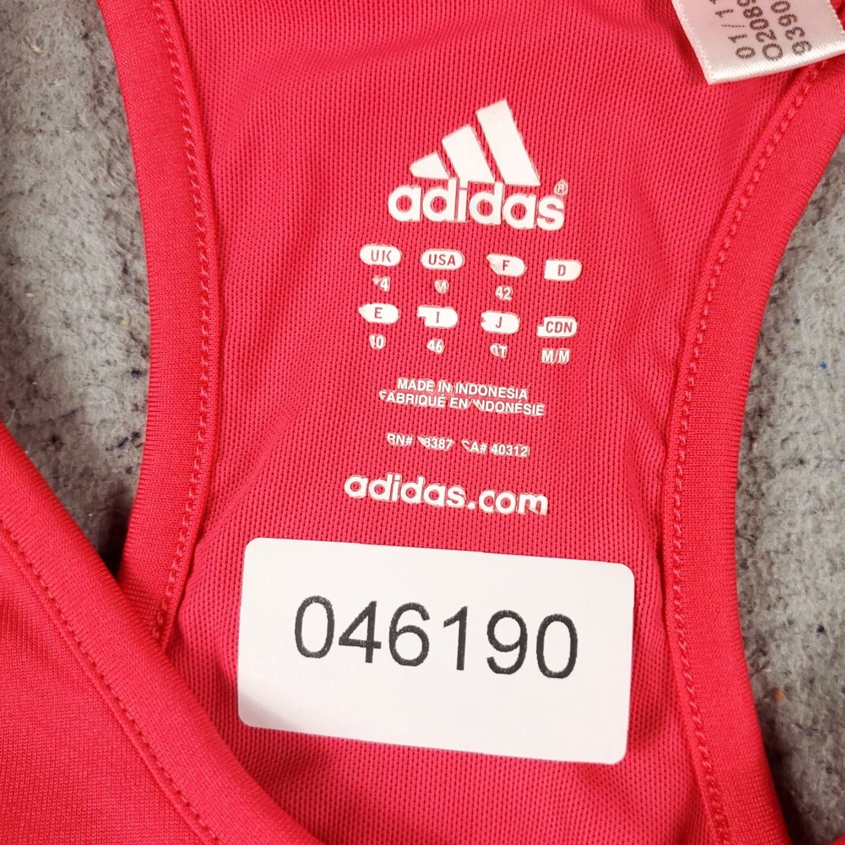 Adidas Adidas Tank Top Womens Medium Pink Activewear Running Sports Size M / US 6-8 / IT 42-44 - 7 Thumbnail