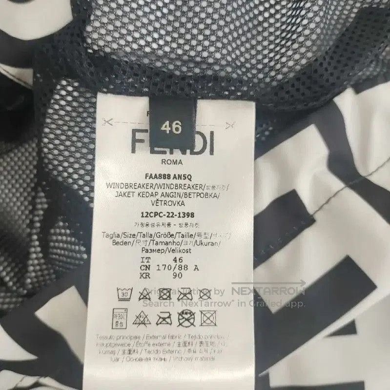 Fendi Fendi XL Colorful Nylon Women's Jacket . Size XL / US 12-14 / IT 48-50 - 4 Thumbnail