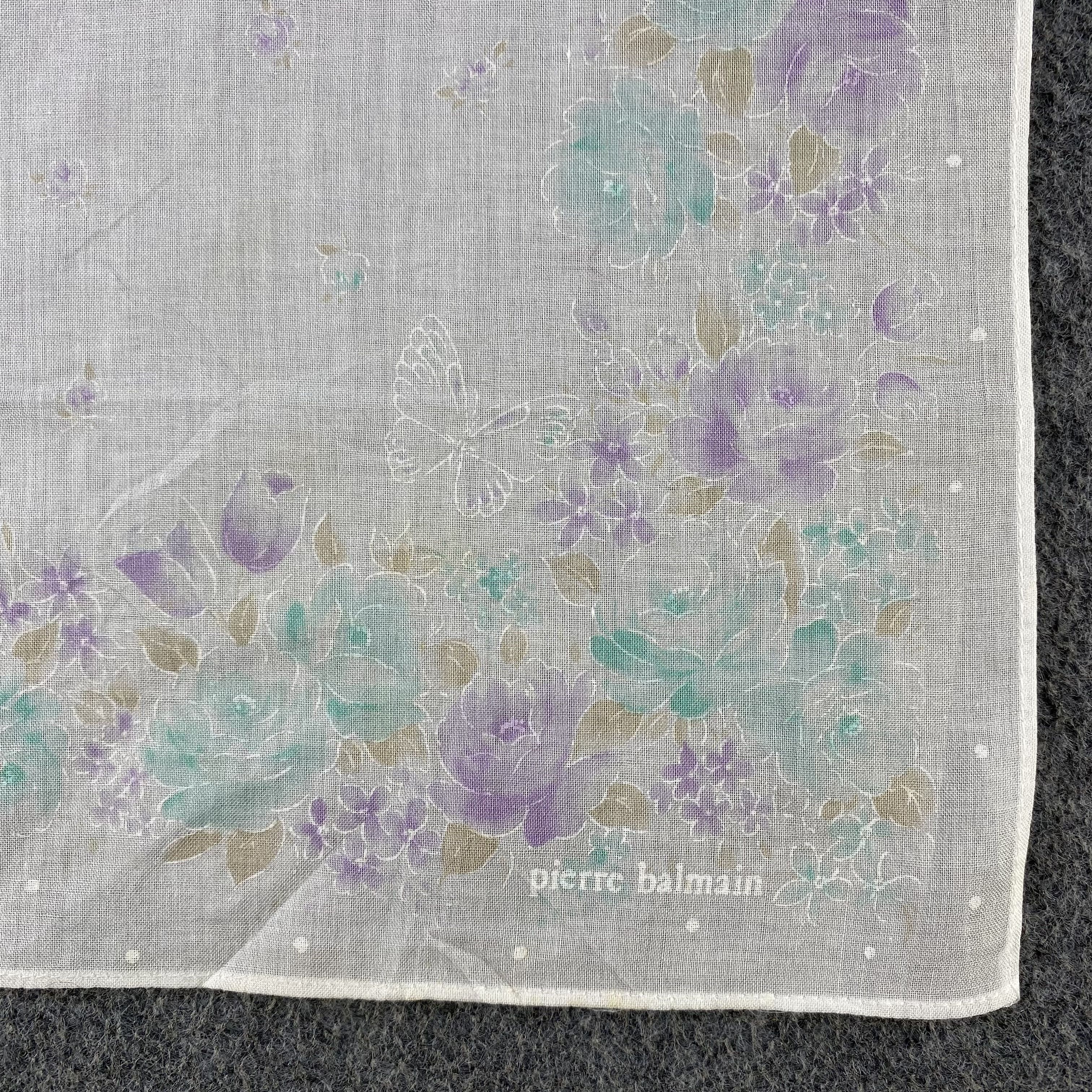 Pierre Balmain × Vintage Pierre Balmain Handkerchief/Neckerchief/Bandana HC860 Size ONE SIZE - 3 Thumbnail