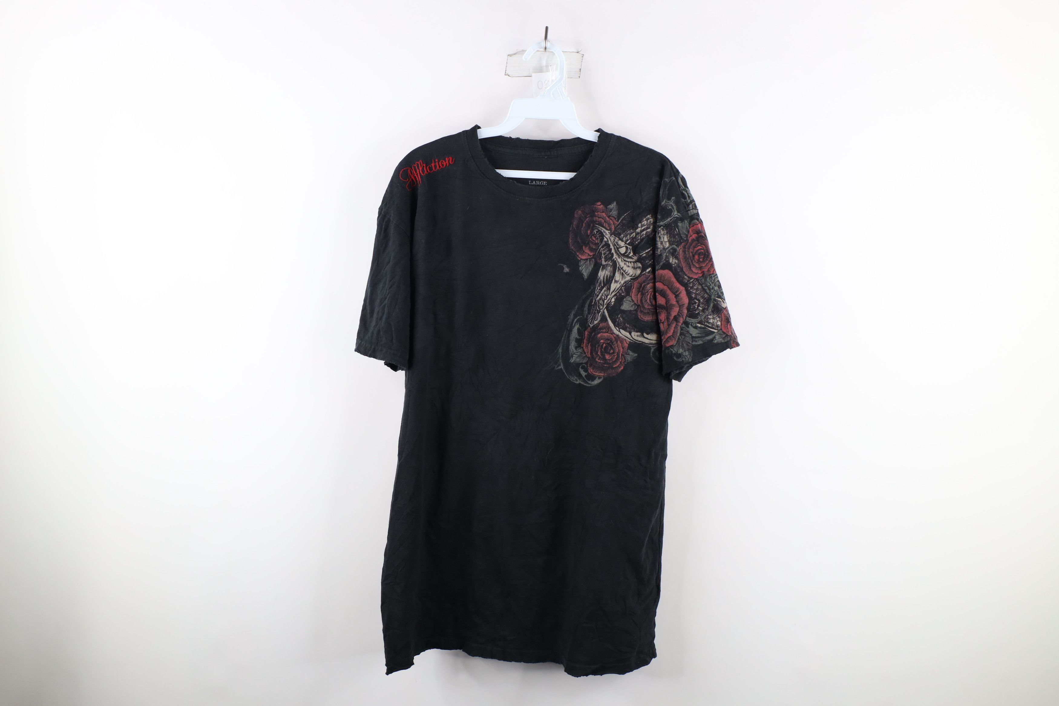 Vintage Affliction Flower Snake UFC MMA Fighting T-Shirt USA