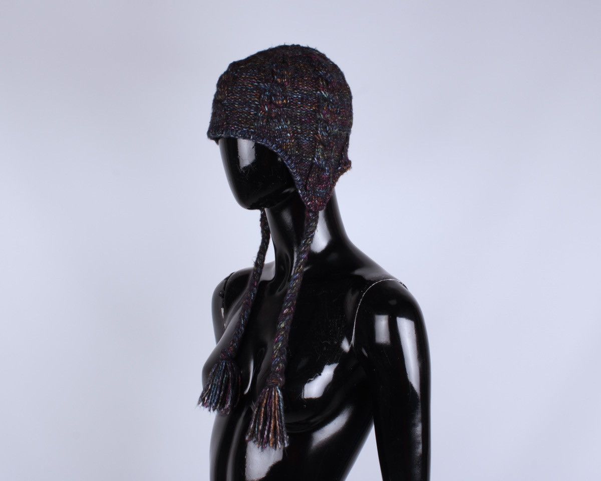 Columbia COLUMBIA Tassel Beanie Hat Knit Fleece Polyeste Acrylic Wool Size ONE SIZE - 1 Thumbnail