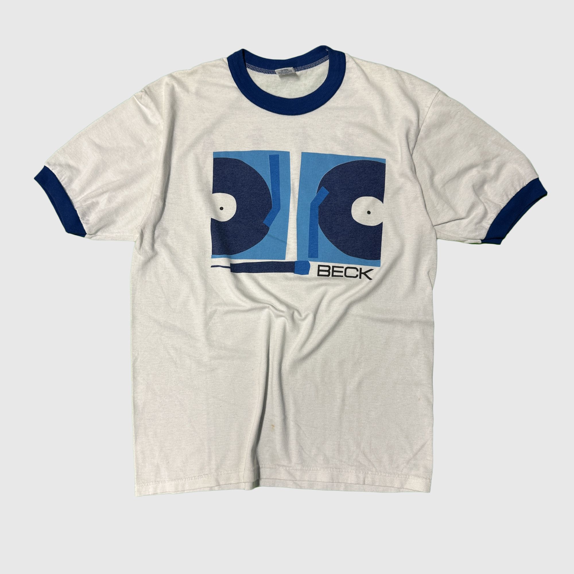 Soffe Vintage Beck Graphic Ringer T-Shirt Size Large Size US L / EU 52-54 / 3 - 1 Thumbnail