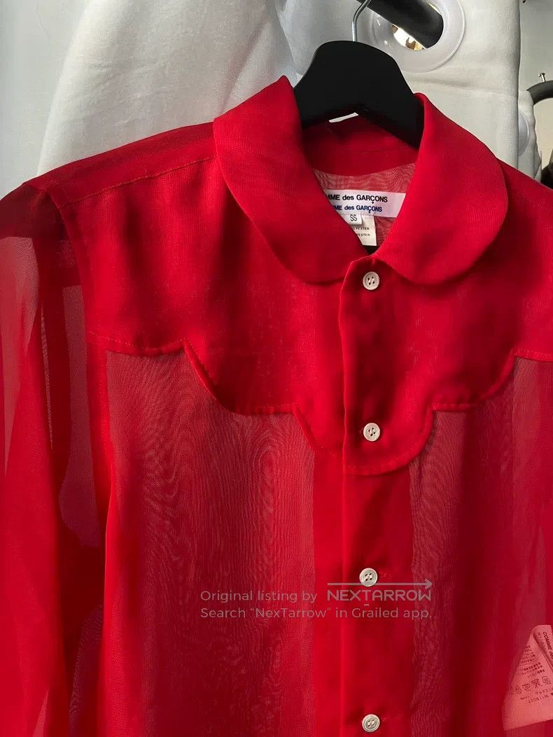 Comme des Garcons Comme Des Garcons Red ladies long-sleeved shirt Size XS / US 0-2 / IT 36-38 - 2 Thumbnail