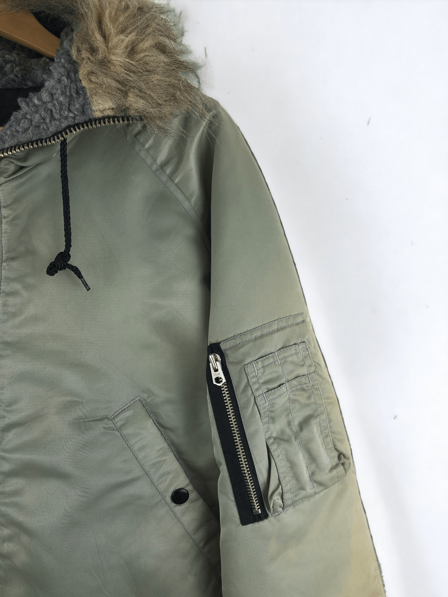 Japanese Brand Vintage N2B No Zipper Elongated Sleeve Bomber Jacket JA0001 Size US XL / EU 56 / 4 - 9 Thumbnail