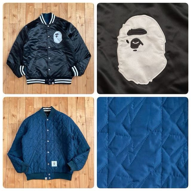 Bape 🔥Reversible🔥 BAPE STA Varsity Jacket a bathing ape star Size US M / EU 48-50 / 2 - 1 Thumbnail