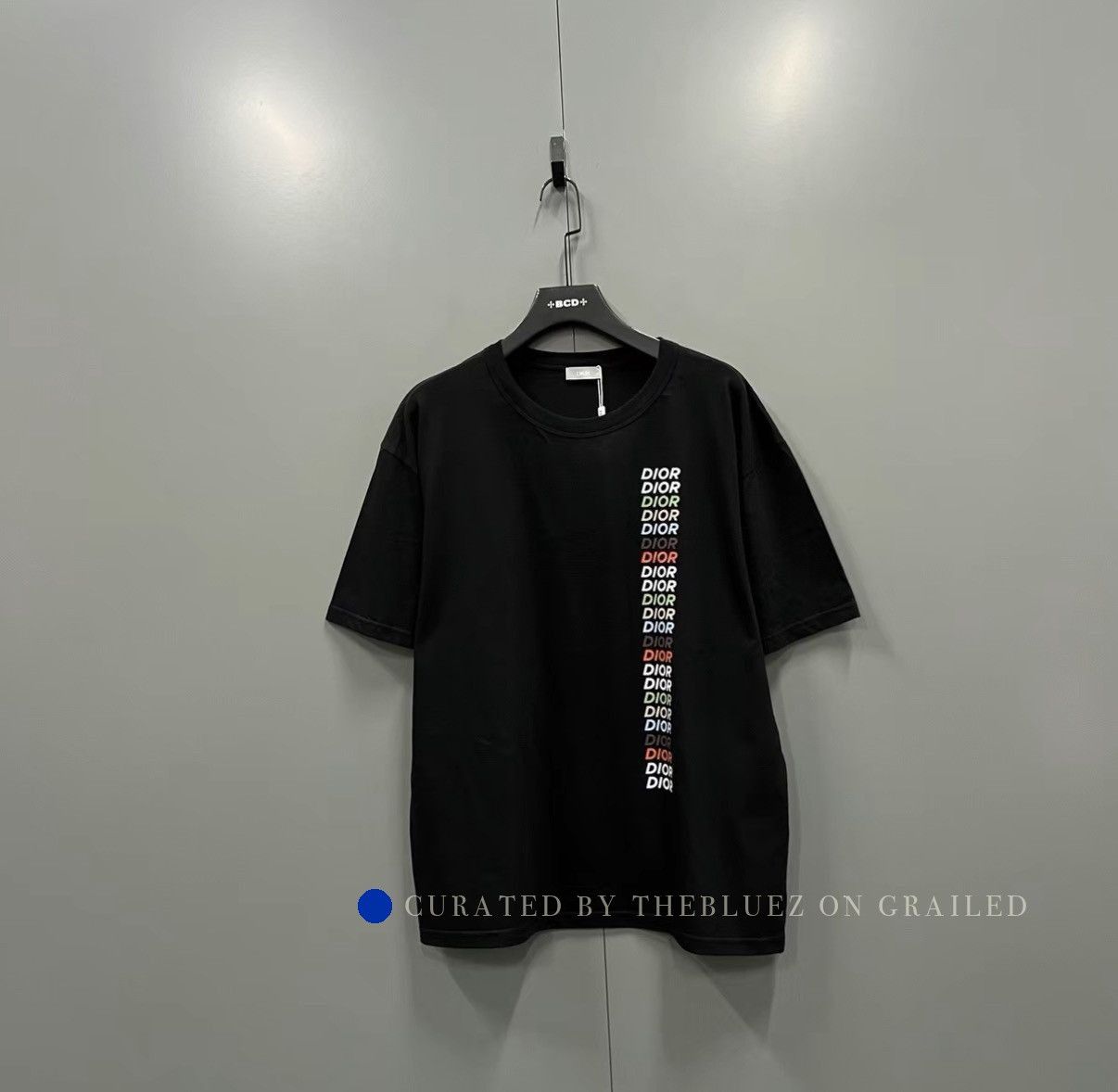 Dior Black Logo Print Short Sleeve T-Shirt Size US XL / EU 56 / 4 - 1 Thumbnail