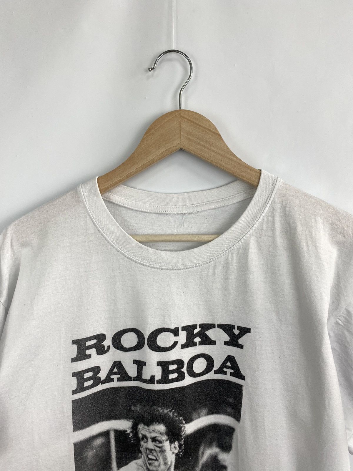 4GSELLER 🇺🇸 Vintage Rocky Balboa T Shirt Rembo Movie Band T-Shirt Rare Size US L / EU 52-54 / 3 - 4 Thumbnail