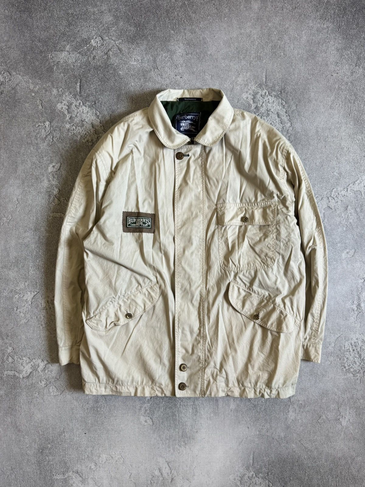 Burberry Vintage Burberry Trench Button Zip Coat Nova Check Jacket Size US XL / EU 56 / 4 - 2 Thumbnail
