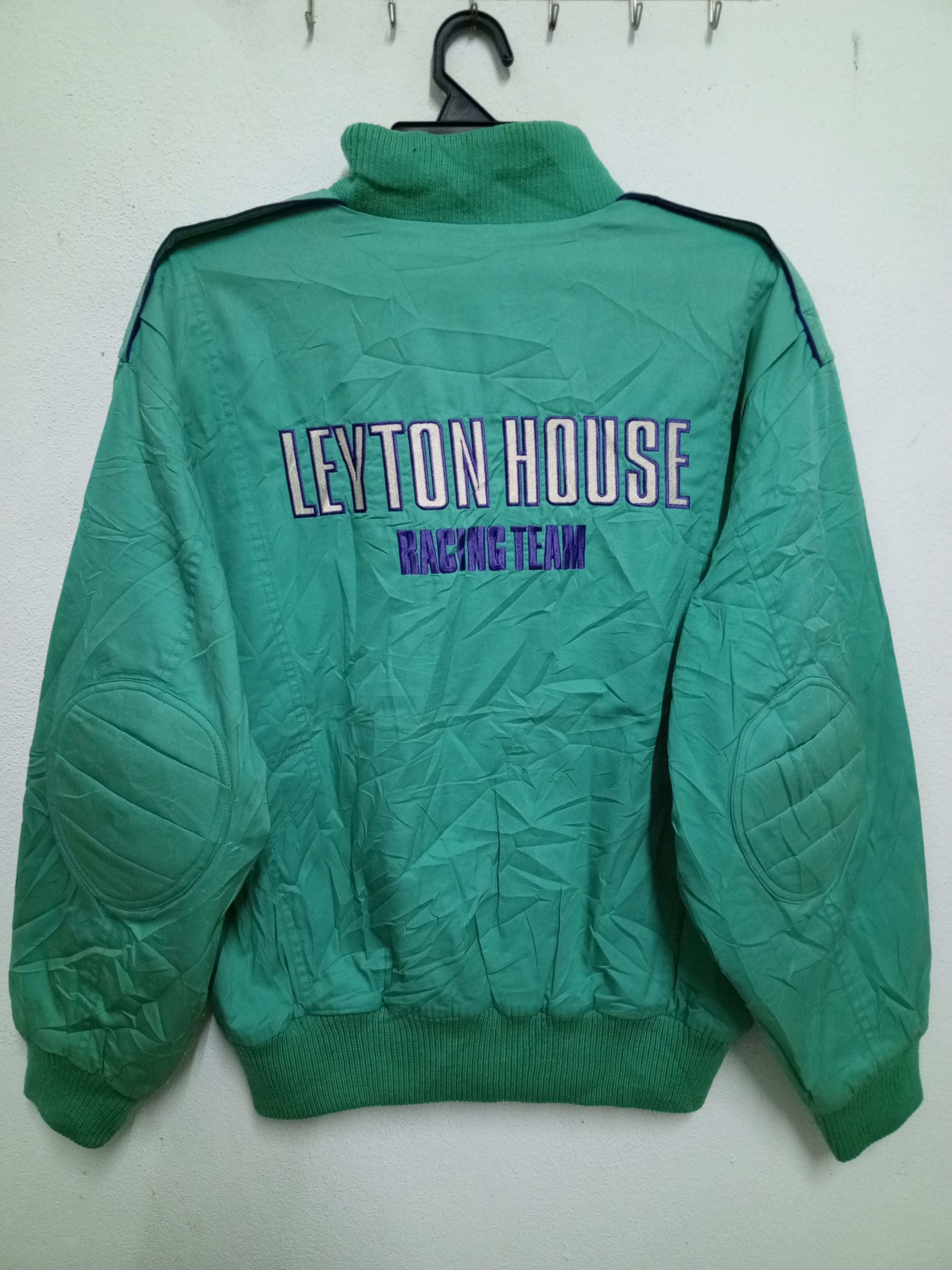 Formula 1 vintage Leyton house jacket embroidery turquoise streetwear Size US M / EU 48-50 / 2 - 1 Thumbnail