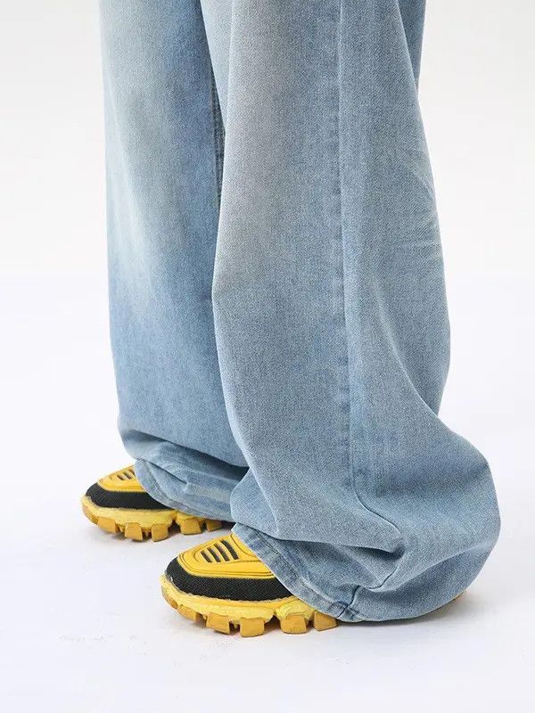 Jean Kuramochi x nen Blue Wide Leg Baggy Denim Jeans Size US 32 / EU 48 - 5 Thumbnail