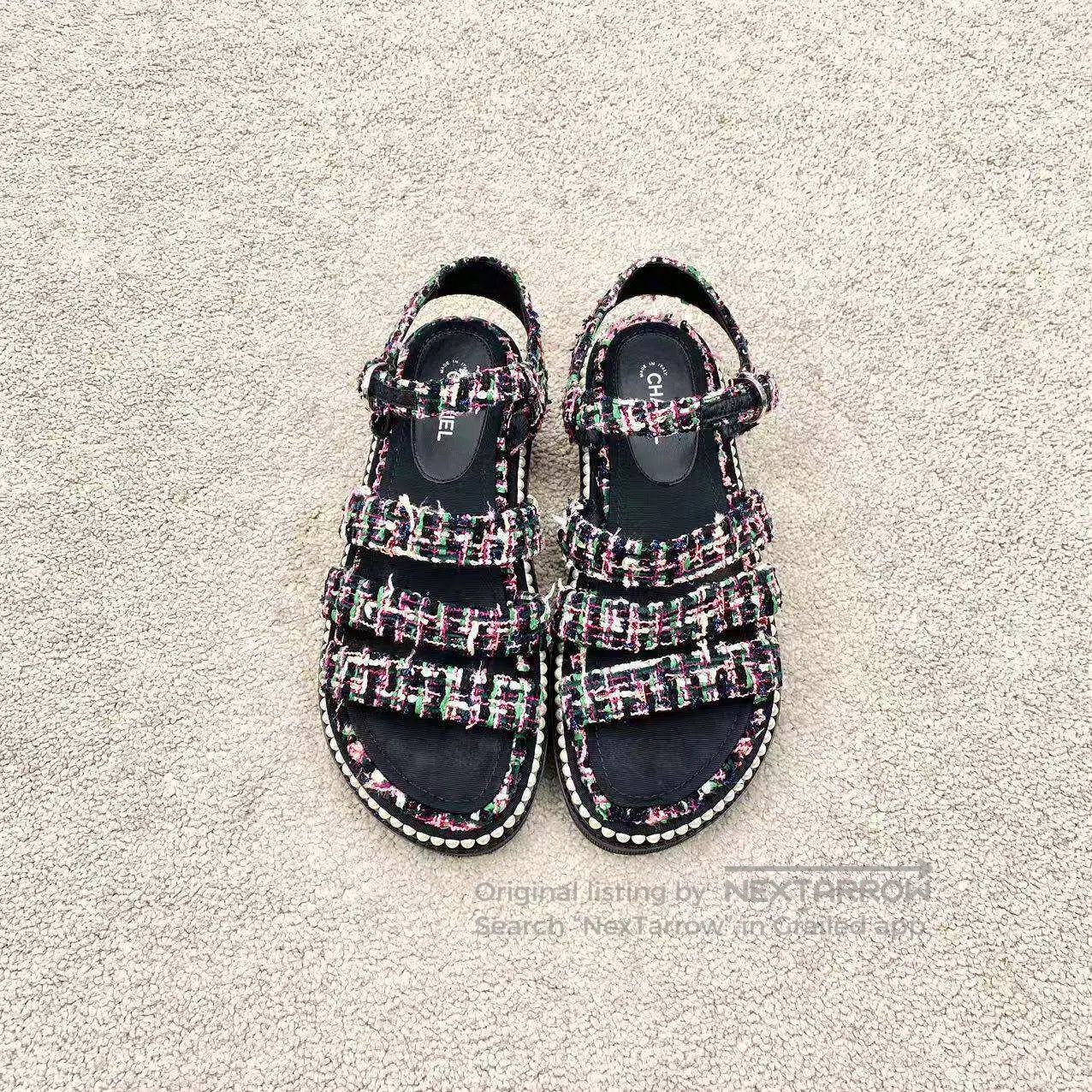 Chanel Chanel Pearl black sandals| Size US 7 / IT 37 - 2 Thumbnail