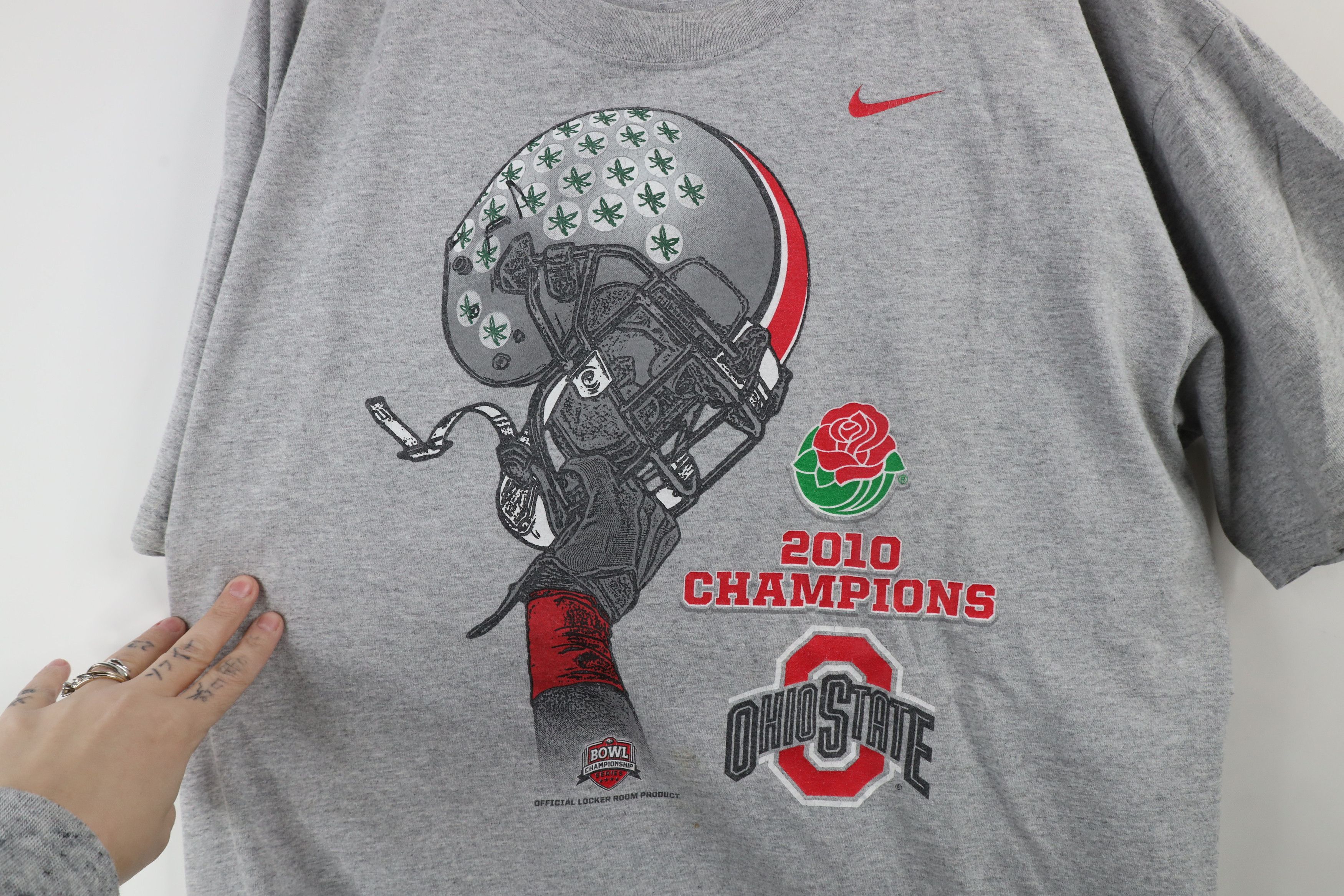 Nike × Vintage Y2K Nike Bowl Champs Ohio State University Football T-Shirt Size US XL / EU 56 / 4 - 5 Thumbnail