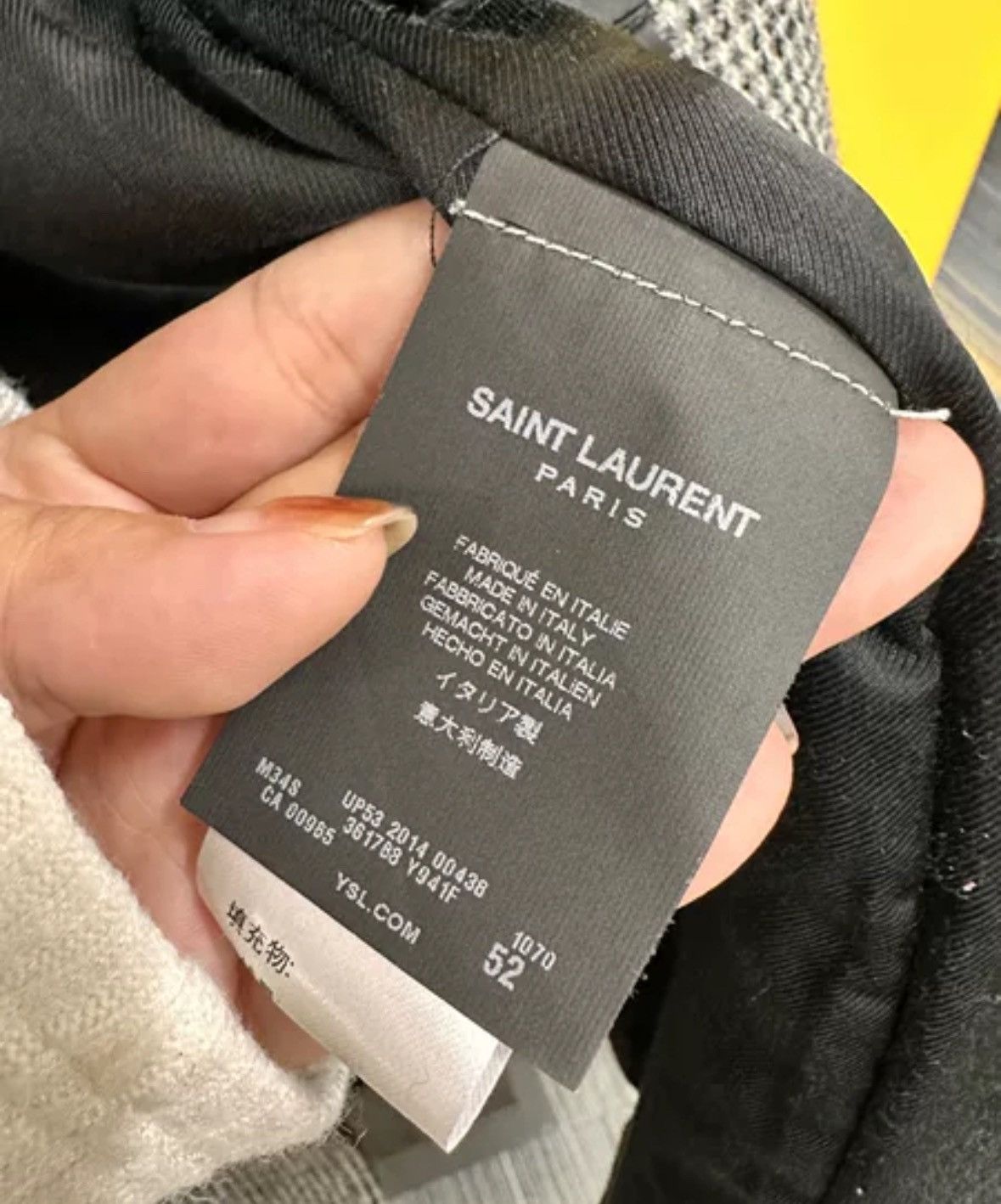 Saint Laurent Paris × Yves Saint Laurent Saint Laurent Thousand Bird Grid coat 2412-Nextarrow Size US M / EU 48-50 / 2 - 4 Thumbnail