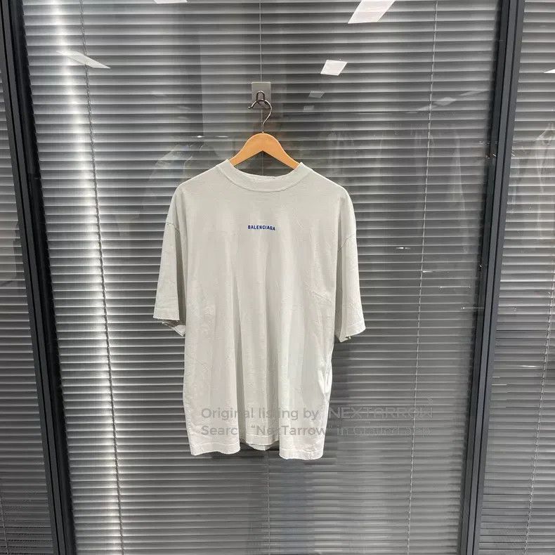 Balenciaga Balenciaga Front and Back Embroidered Logo Short Sleeve Size US XS / EU 42 / 0 - 1 Thumbnail