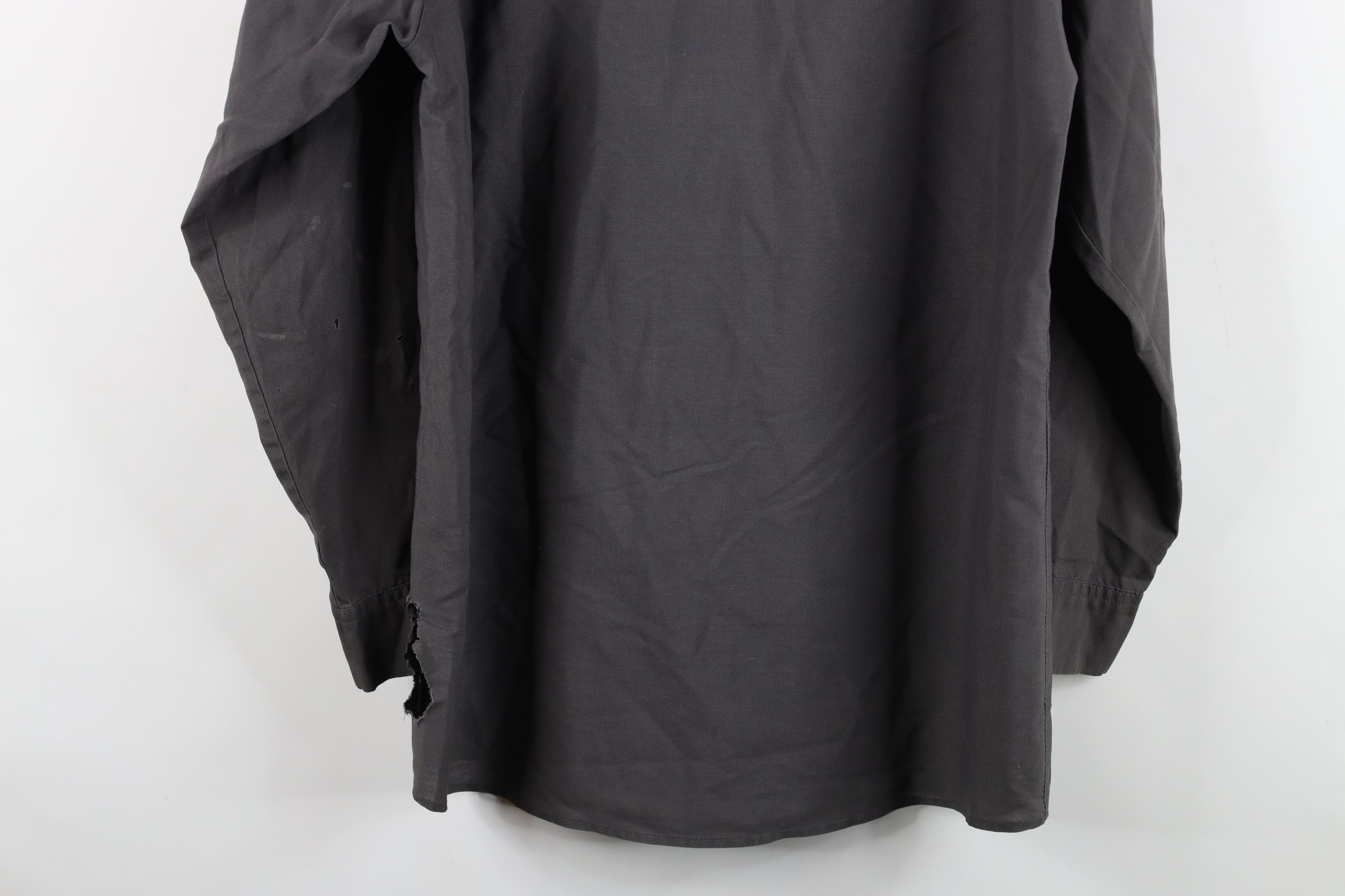 Vintage Vintage 90s Streetwear Workwear Mechanic Button Shirt Gray Size US M / EU 48-50 / 2 - 14 Thumbnail