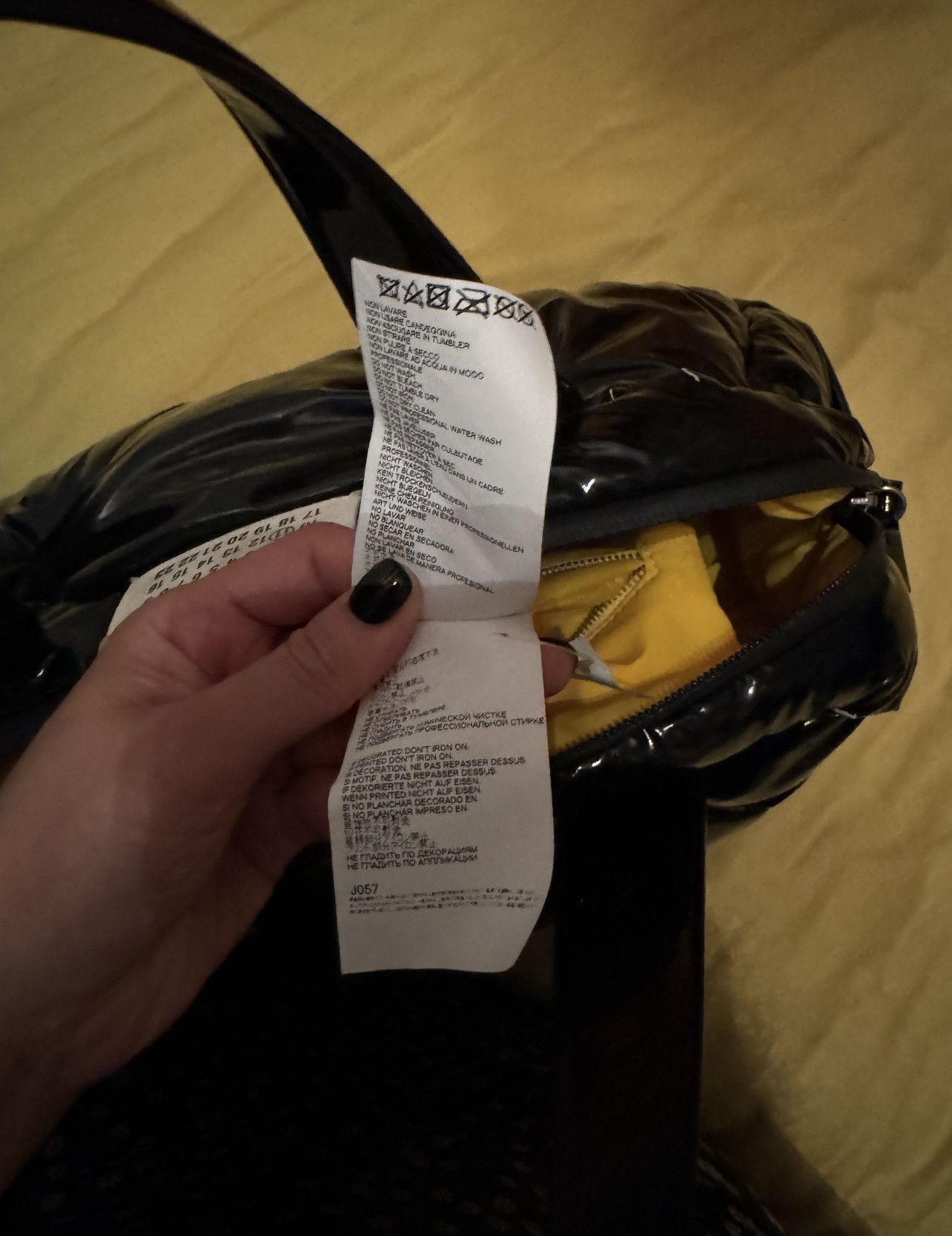 Maison Margiela Maison Margiela glam slam black hologram bag Size ONE SIZE - 6 Thumbnail