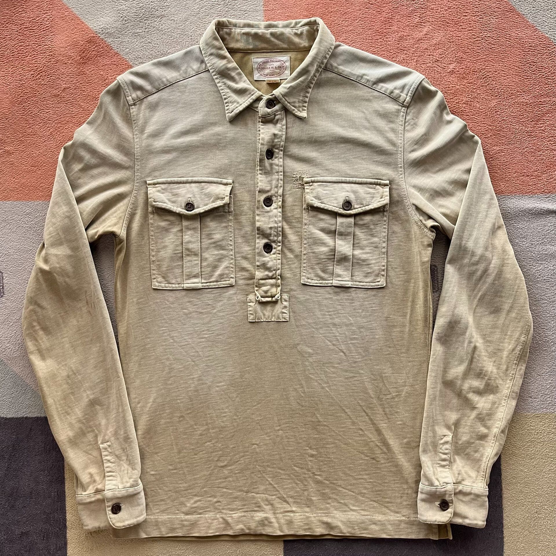 RRL Ralph Lauren RRL Military Style Knit Shirt Size US S / EU 44-46 / 1 - 1 Thumbnail