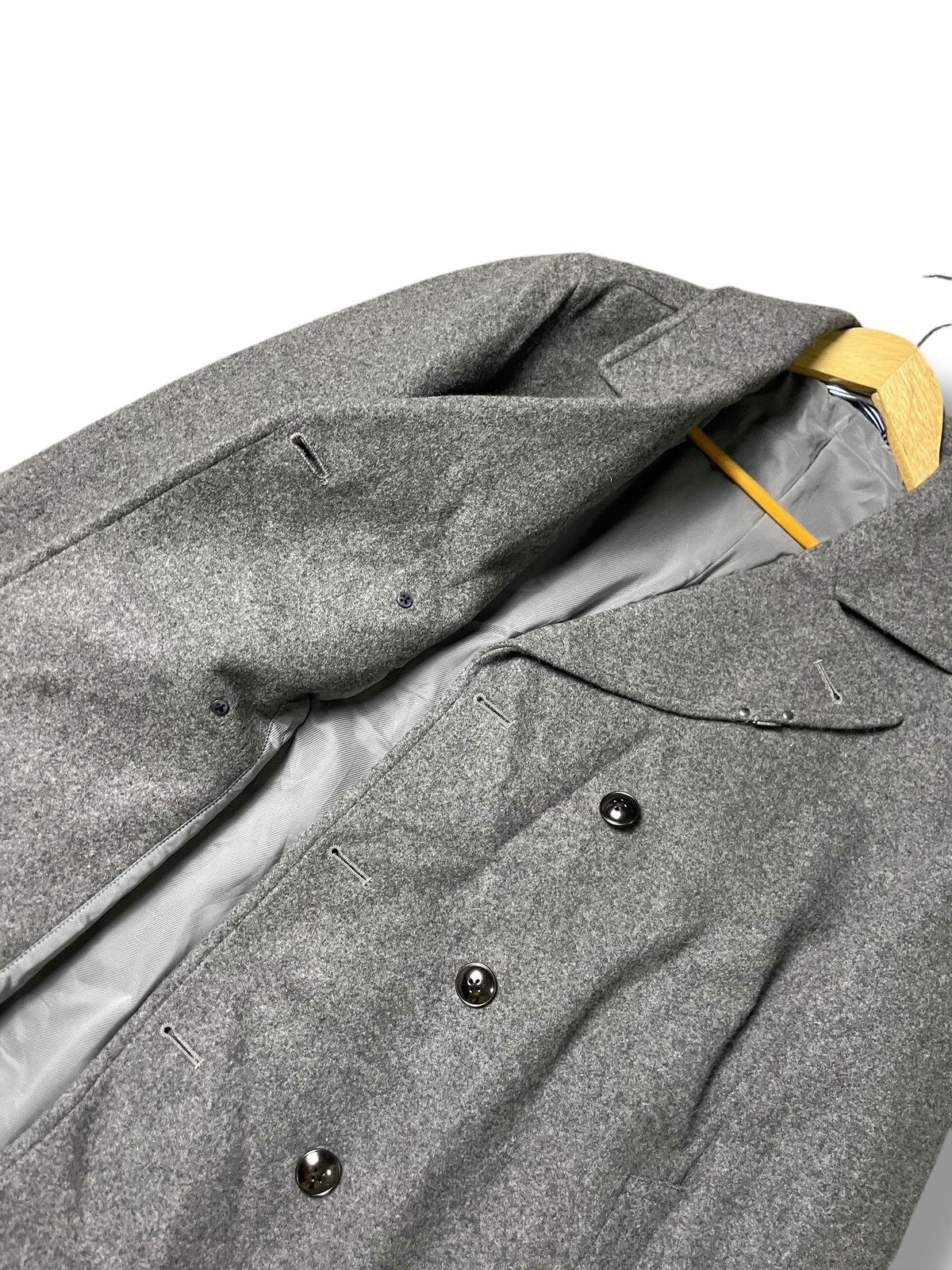 Japanese Brand × Lanvin × Vintage Lanvin en Bleu Double Breasted Wool Coat (68) Size US XS / EU 42 / 0 - 6 Thumbnail