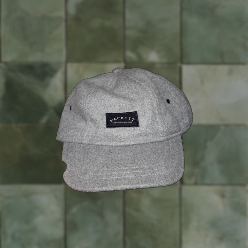 Hackett HACKETT LONDON MR CLASSIC WOOL LANA BASEBALL CAP HAT ONE SIZE GRAY ADJUSTABLE MEN Vintage Wool Cap Baseball Cap Mens One Size Gray Adjustable) Size ONE SIZE - 1 Thumbnail