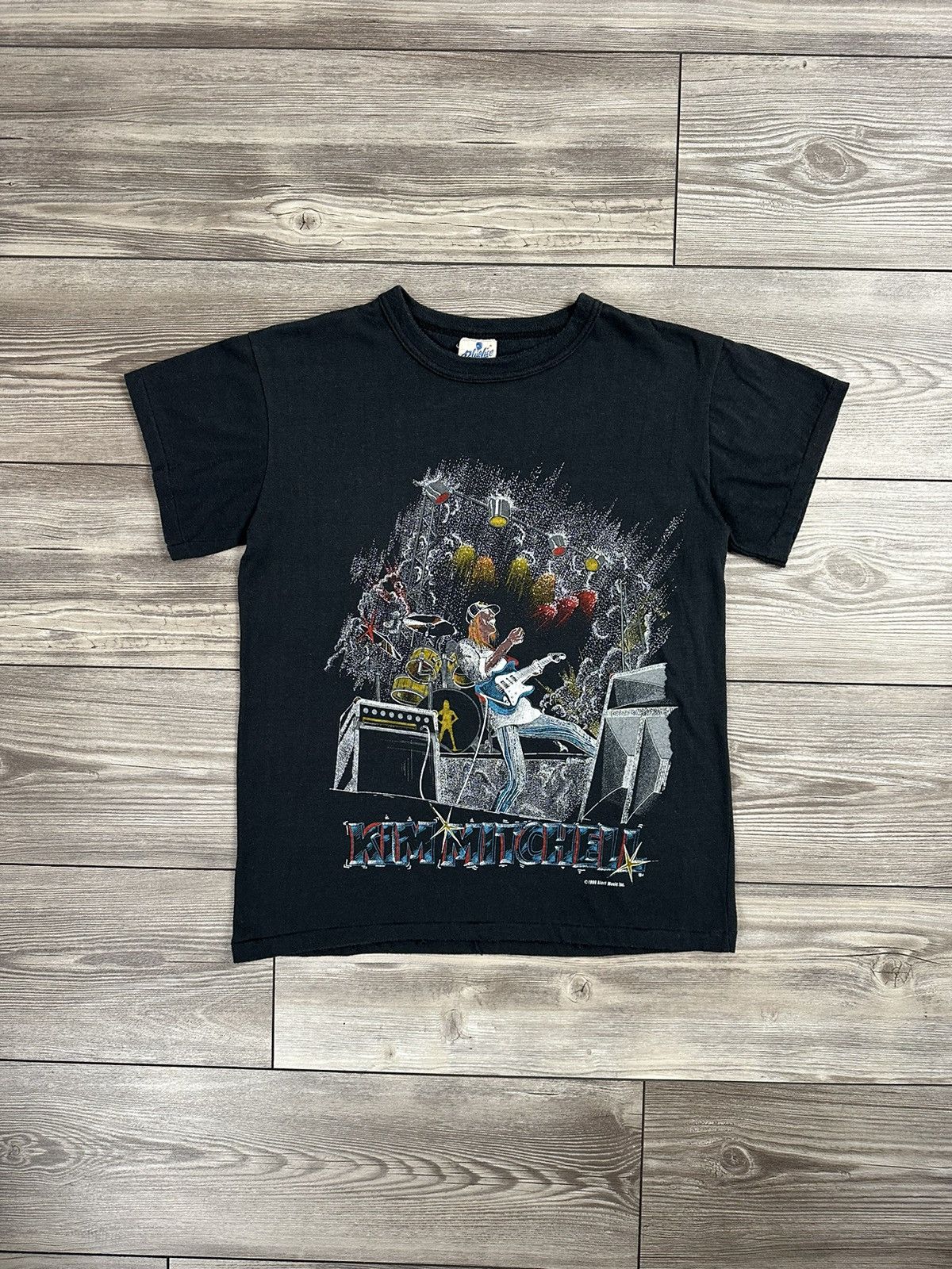 Band Tees × Vintage Vintage 80’s Kim Mitchell Shakin Like A Human Being T Shirt Size US S / EU 44-46 / 1 - 1 Thumbnail
