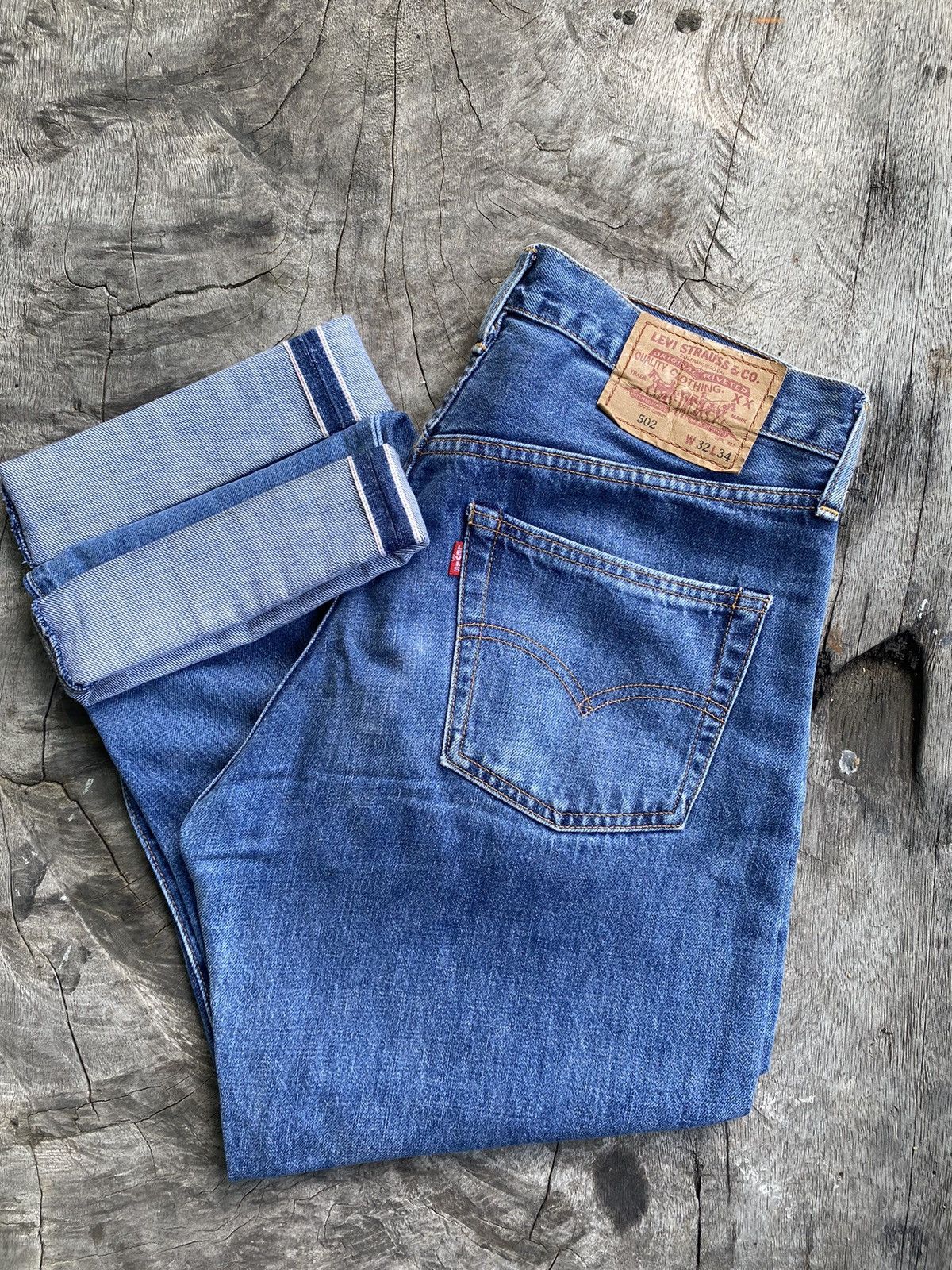 Levi's × Levi's Vintage Clothing × Vintage VINTAGE LEVIS 502 BIG E SELVEDGE WITH BUTTON J22, RARE Size US 32 / EU 48 - 1 Thumbnail