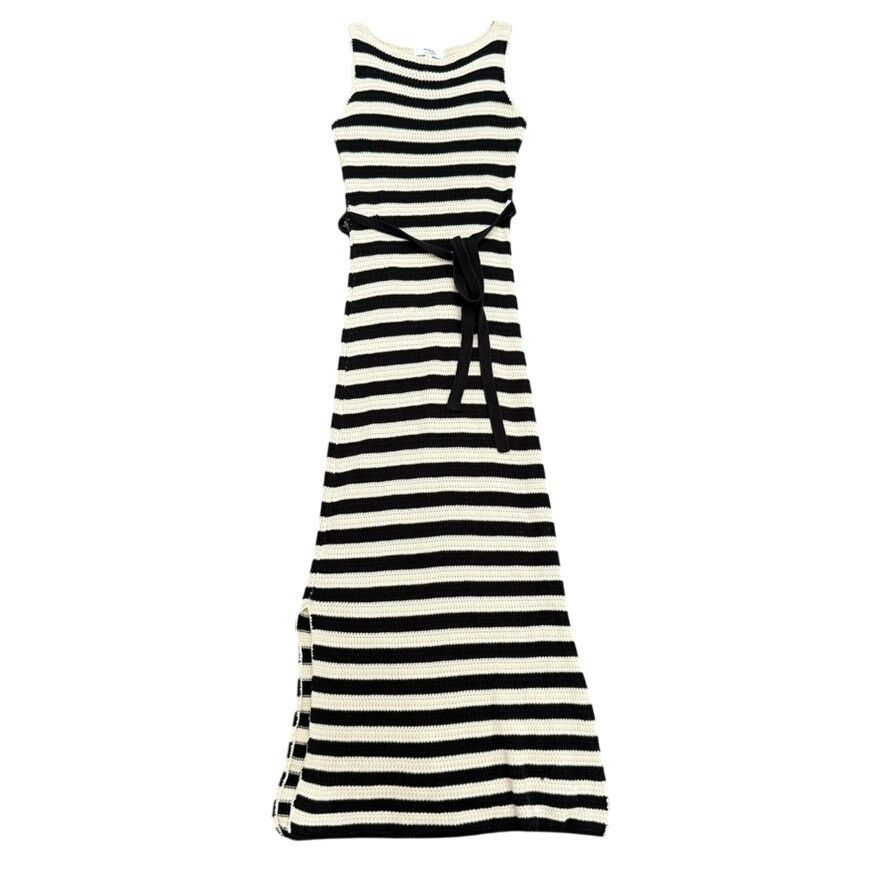Jason Wu Jason Wu X RTR Striped Knit Dress in Black/Cream, Size S Size S / US 4 / IT 40 - 4 Thumbnail