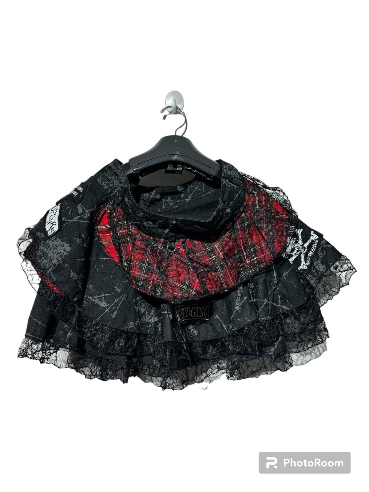 Hysteric Glamour × Vintage MAD PUNKS SKULL SKIRT Size 32" / US 10 / IT 46 - 3 Thumbnail