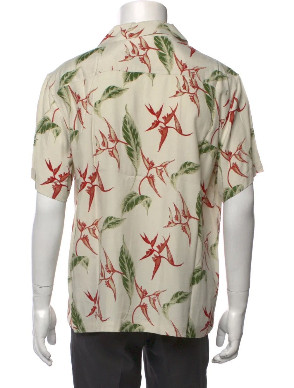 Sandro Sandro Paris Tropical Print Short Sleeve Size US S / EU 44-46 / 1 - 6 Thumbnail