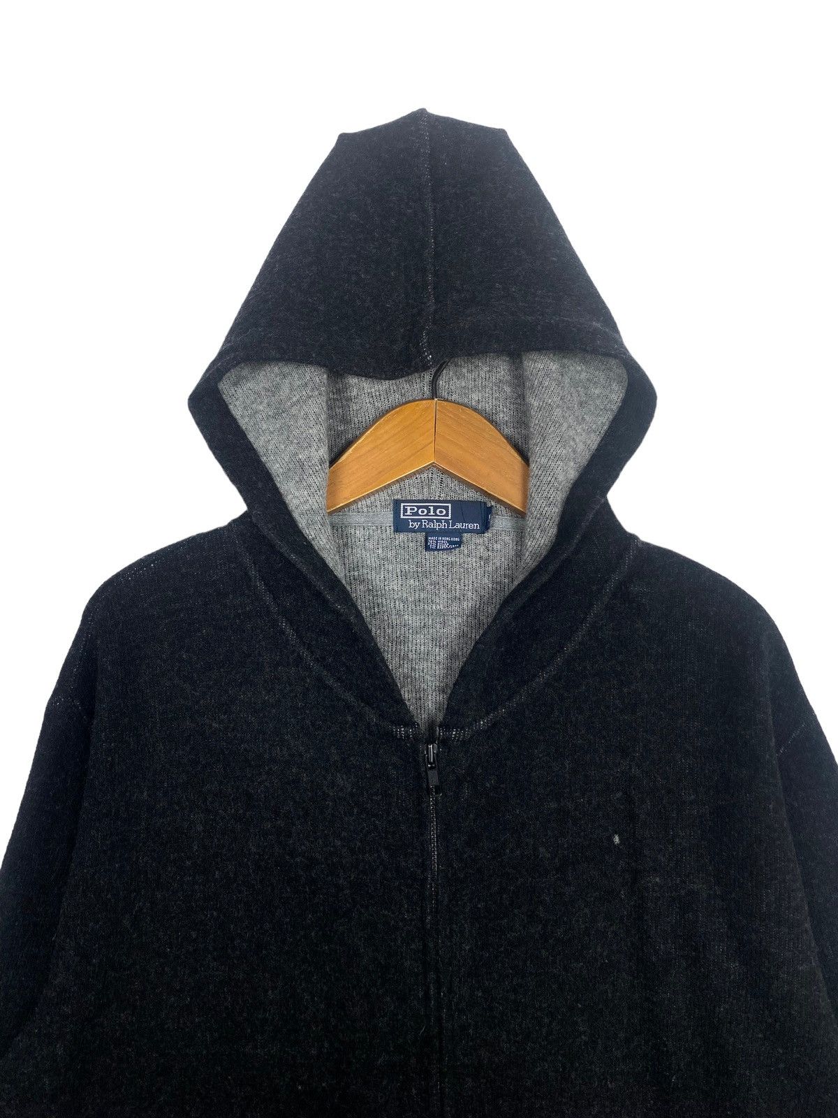 Polo Ralph Lauren Rare‼️ Polo Ralph Lauren DISTRESSED Wool Hoodie Size US M / EU 48-50 / 2 - 4 Thumbnail